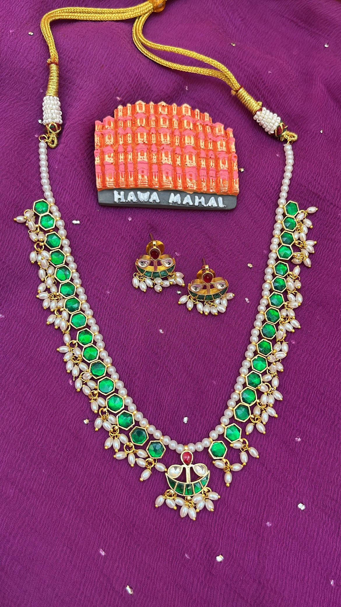 Chandramukhi Kundan Haar with Studs - Dropdeadgorgeous