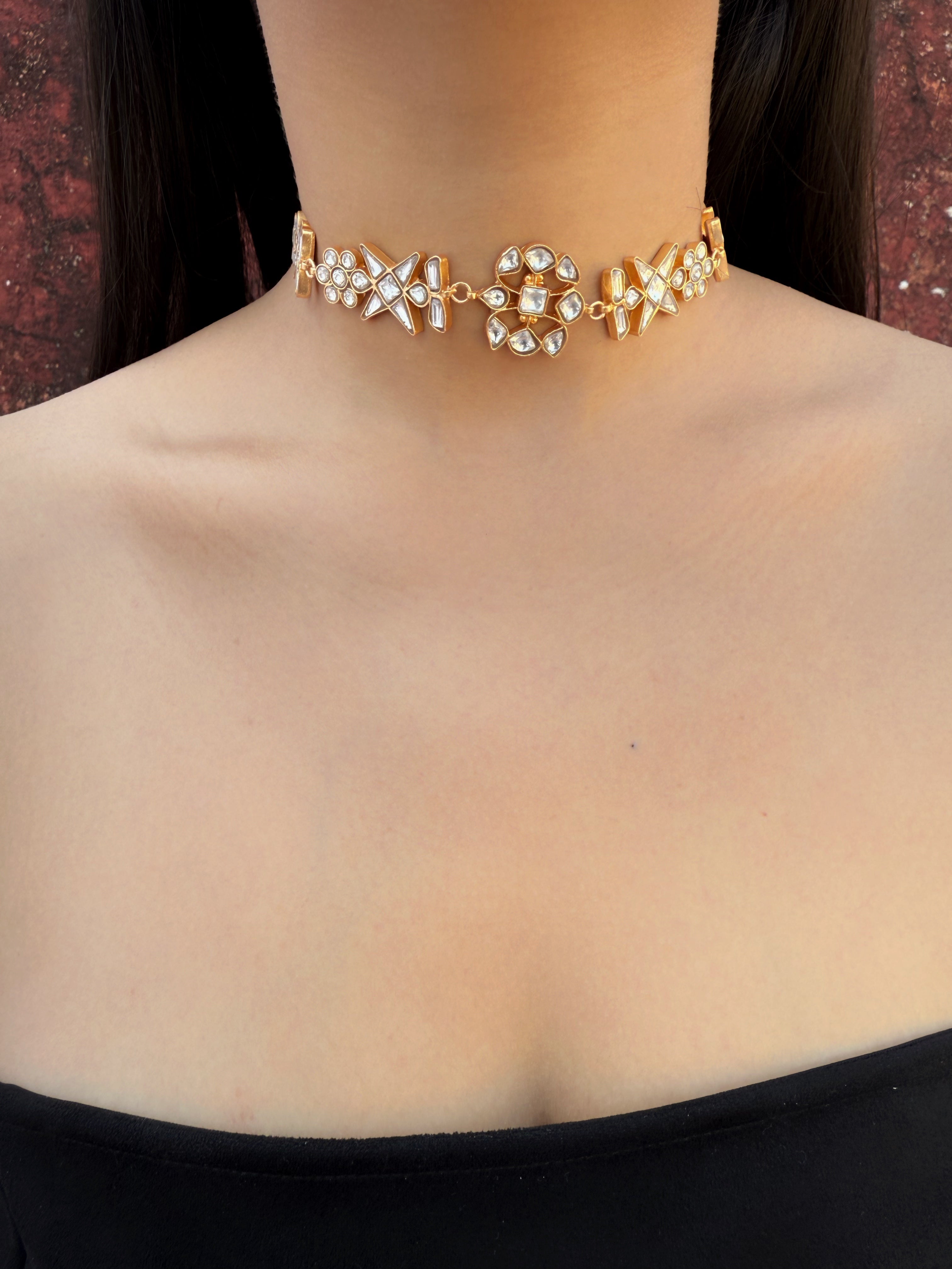 NAZUK CHOKKER WITH STUDS (Plain)