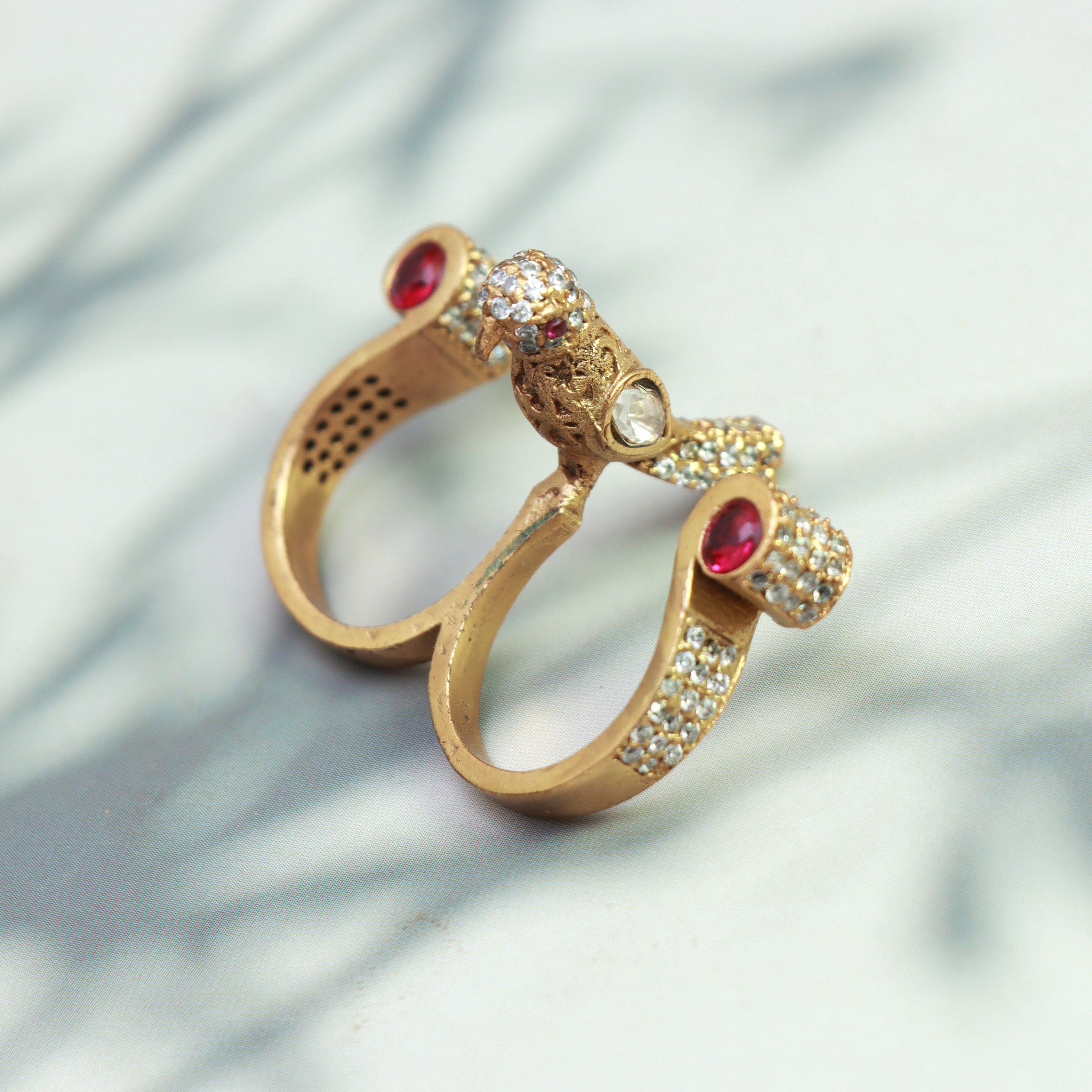 Royal Twin Parrot Statement Ring - Dropdeadgorgeous