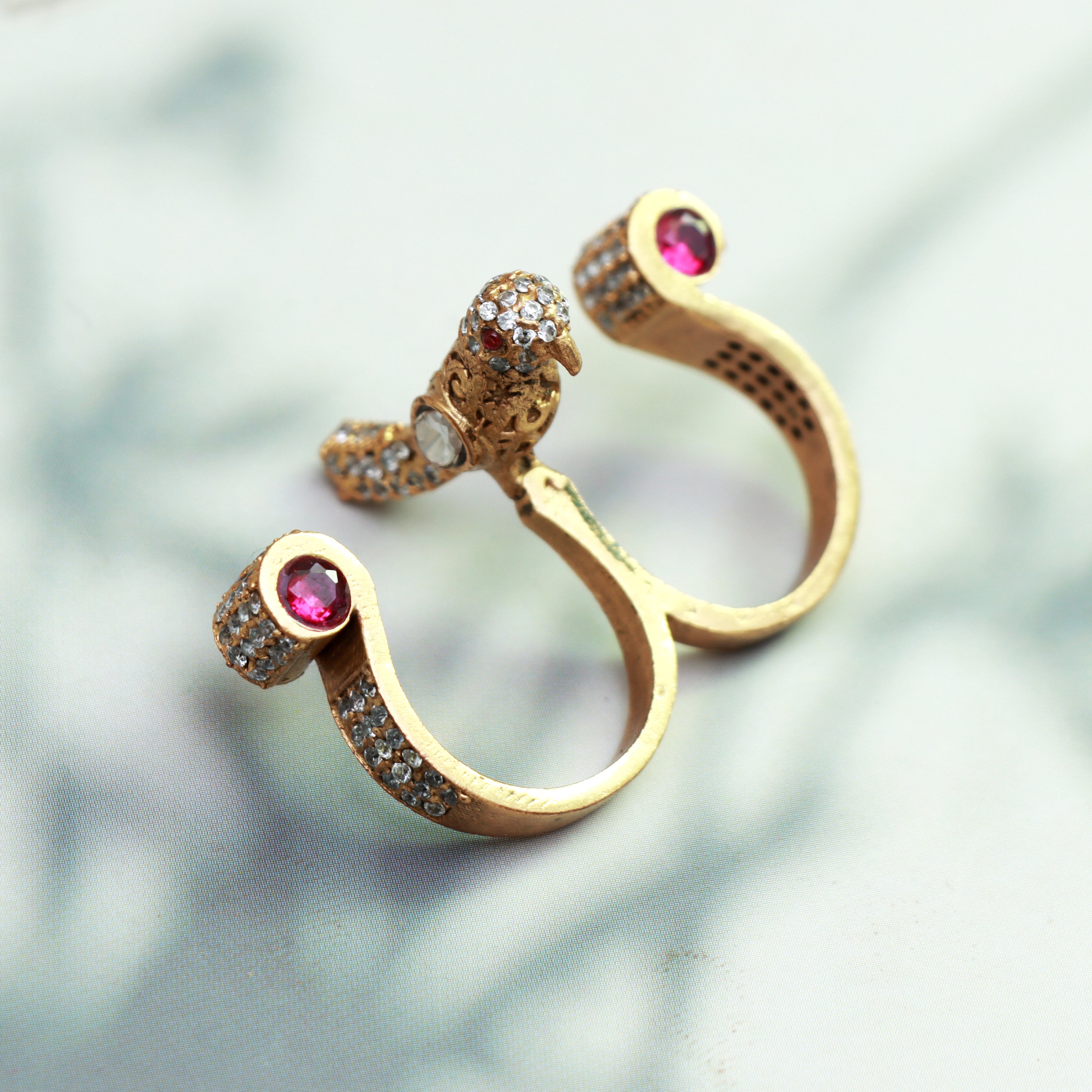 Royal Twin Parrot Statement Ring - Dropdeadgorgeous