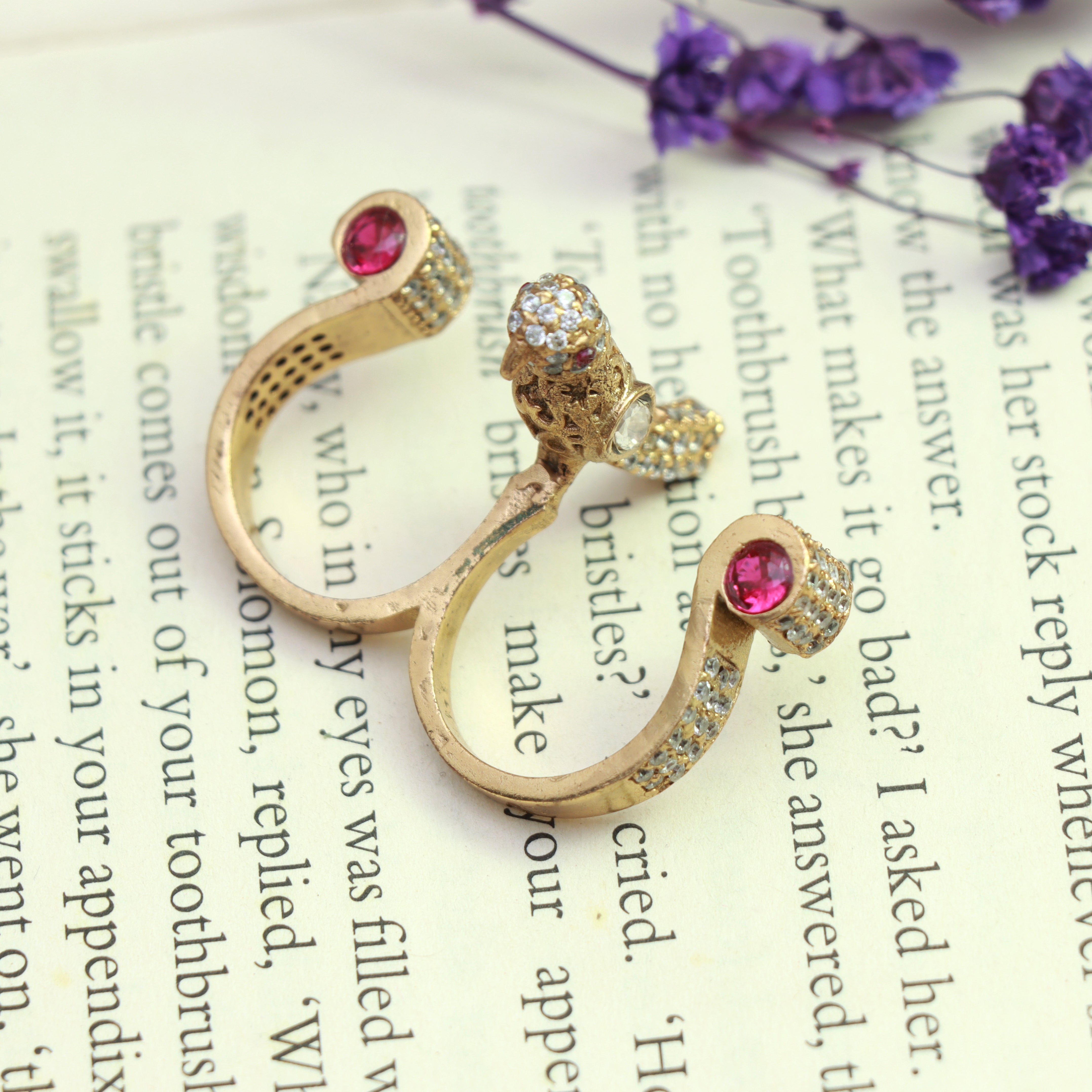Royal Twin Parrot Statement Ring - Dropdeadgorgeous