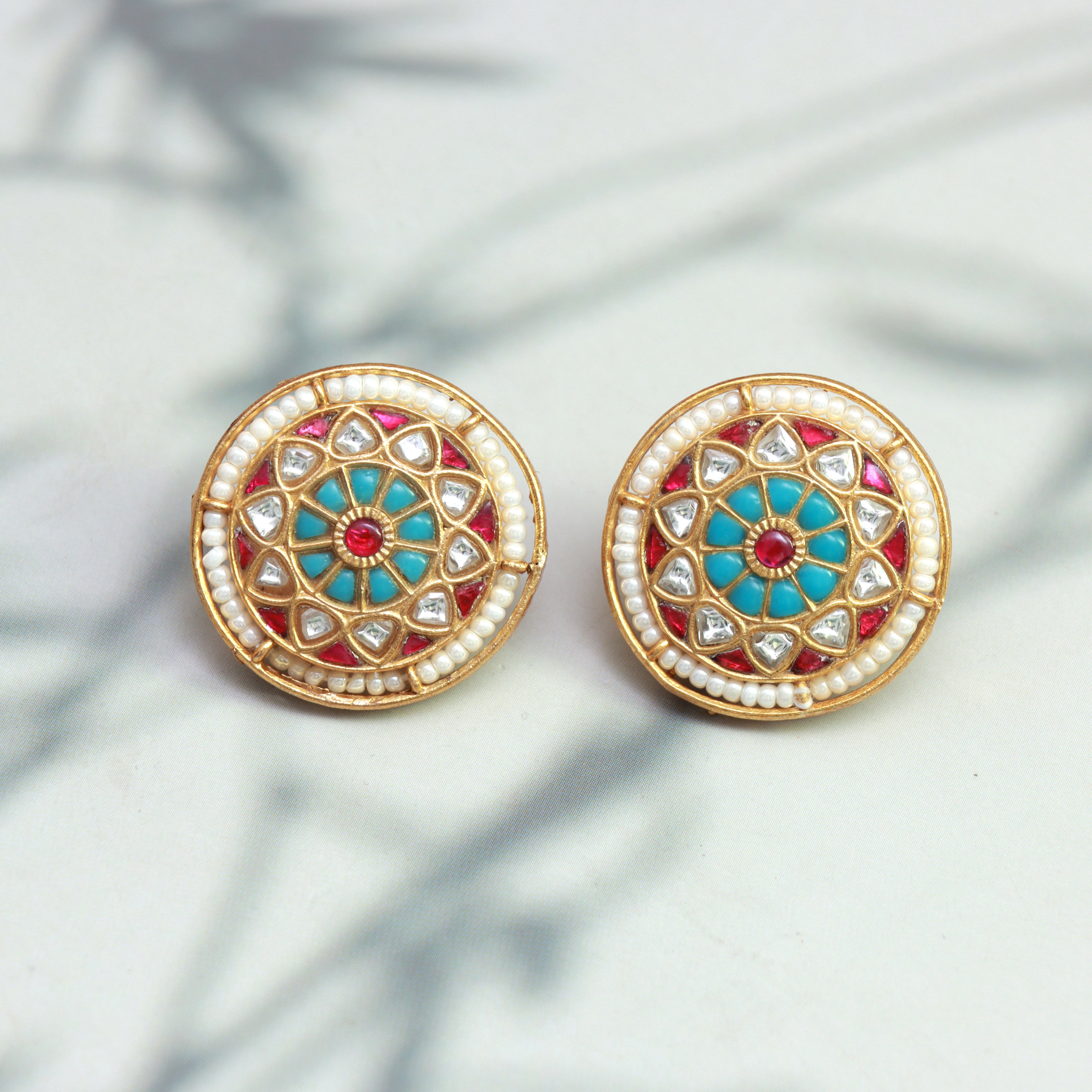 Peacock Meenakari Kundan Chokker Set - Dropdeadgorgeous