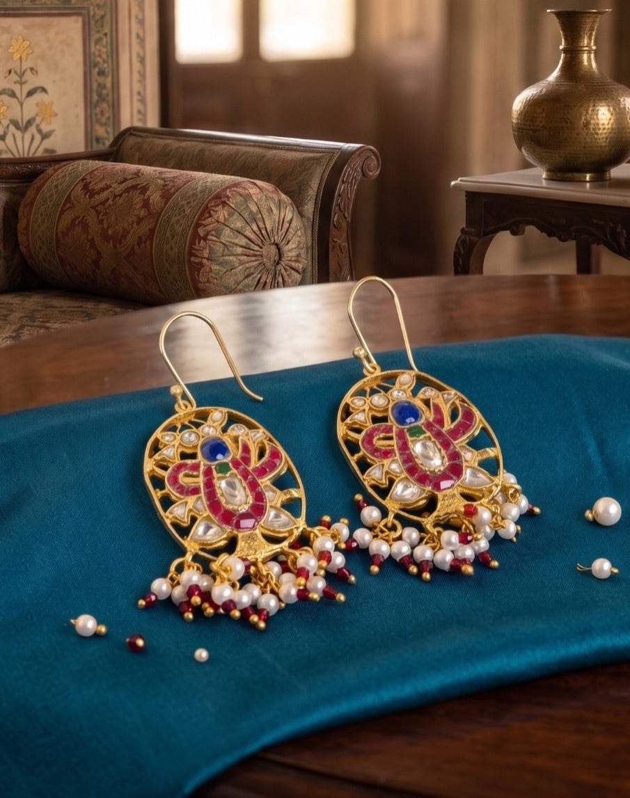 Shreenath Ji Dangler Earrings - Dropdeadgorgeous
