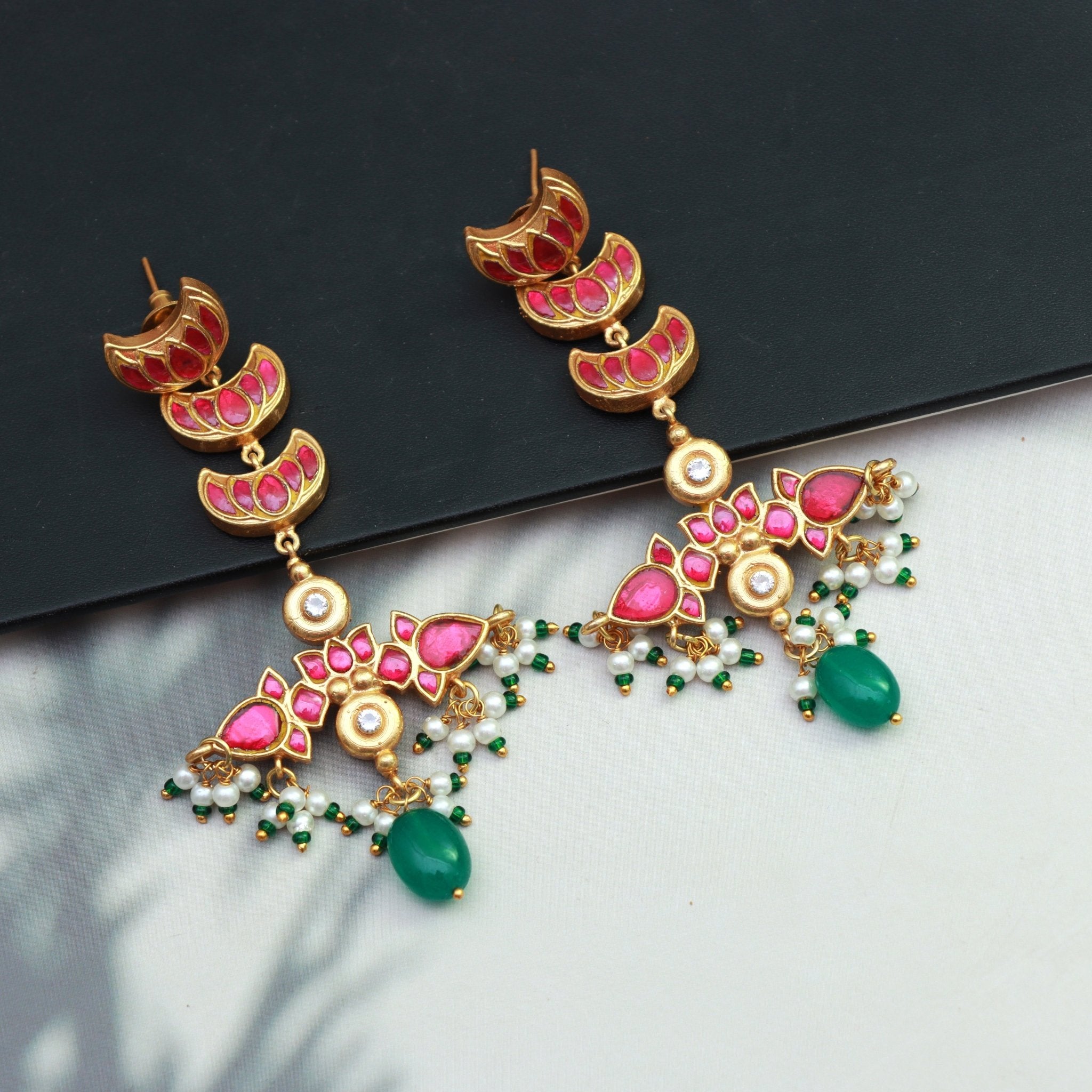 Celestial Lotus Drop Earrings - Dropdeadgorgeous
