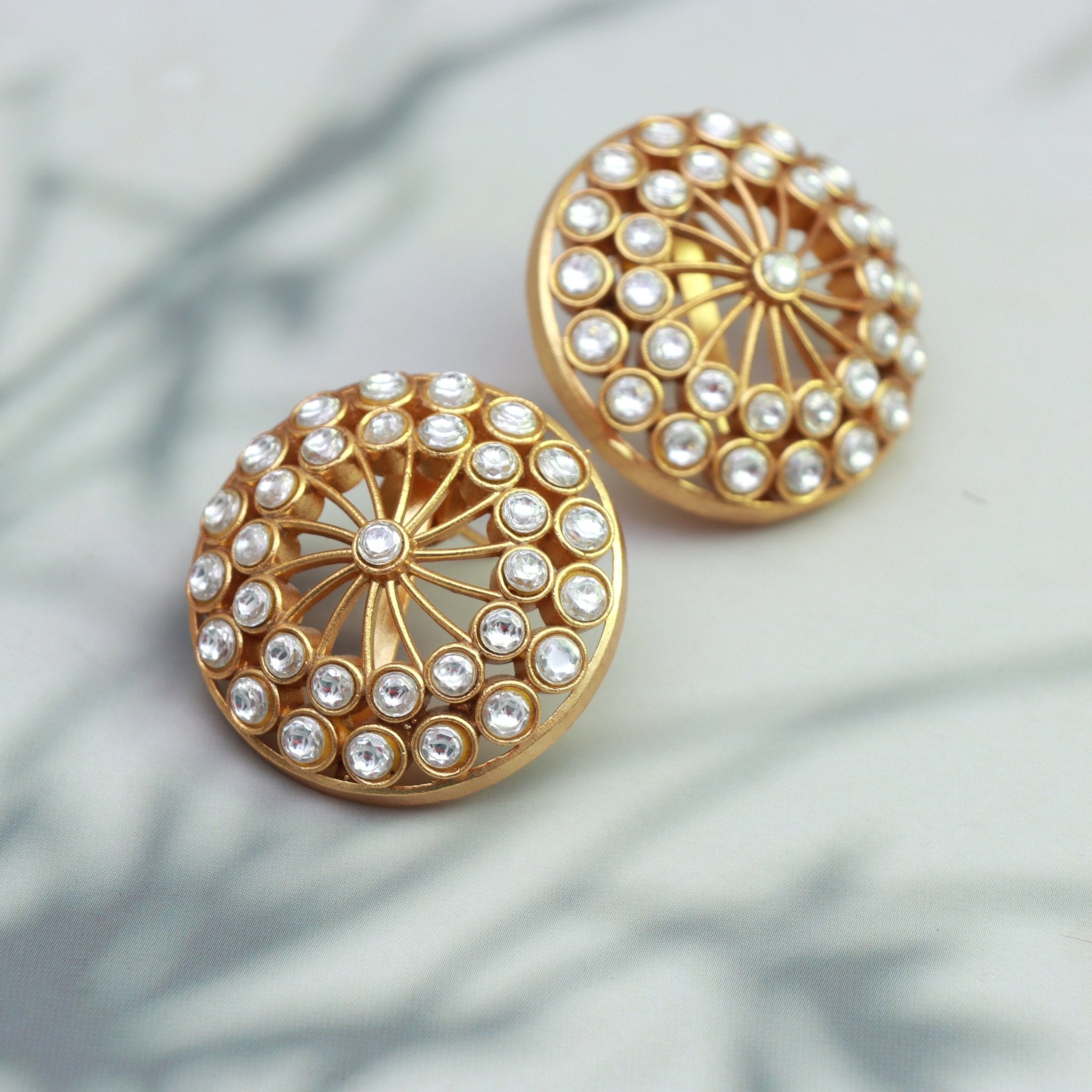 Royal Radiance Kundan Studs - Dropdeadgorgeous