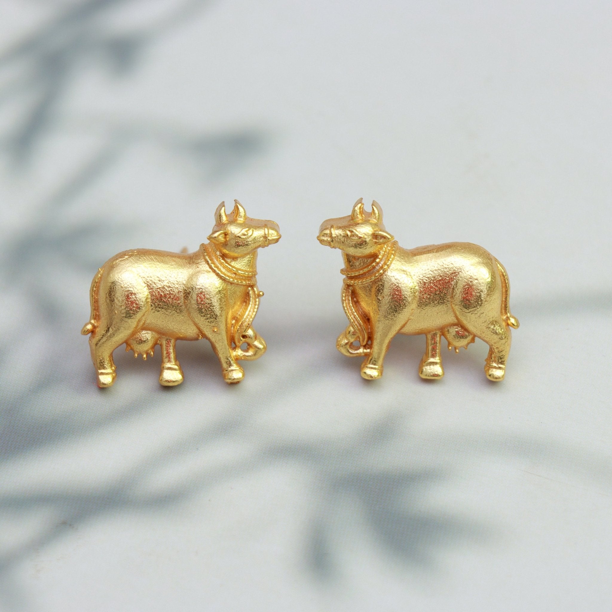 Sacred Nandi Bull Earrings - Dropdeadgorgeous
