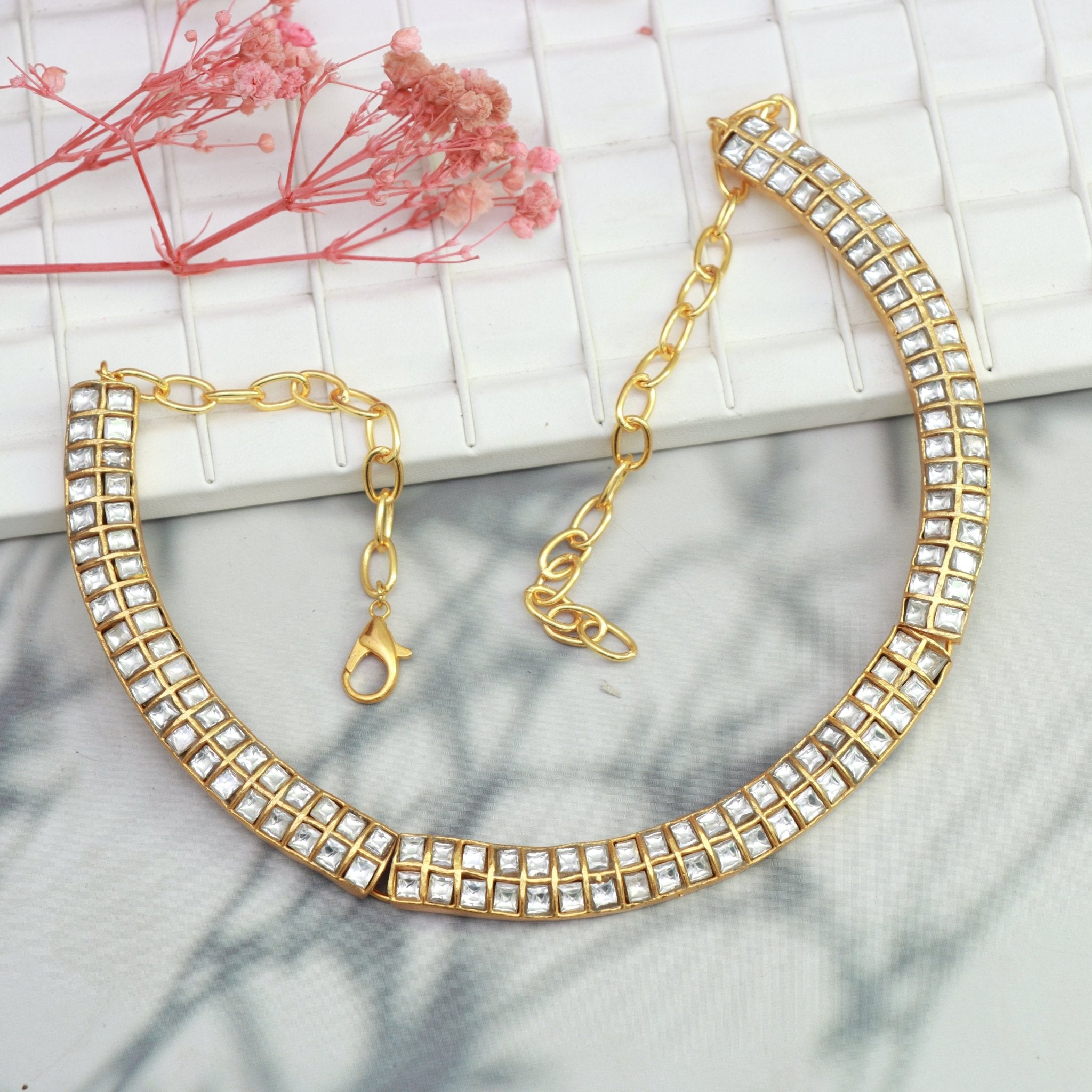 Classic Kundan Choker - Dropdeadgorgeous