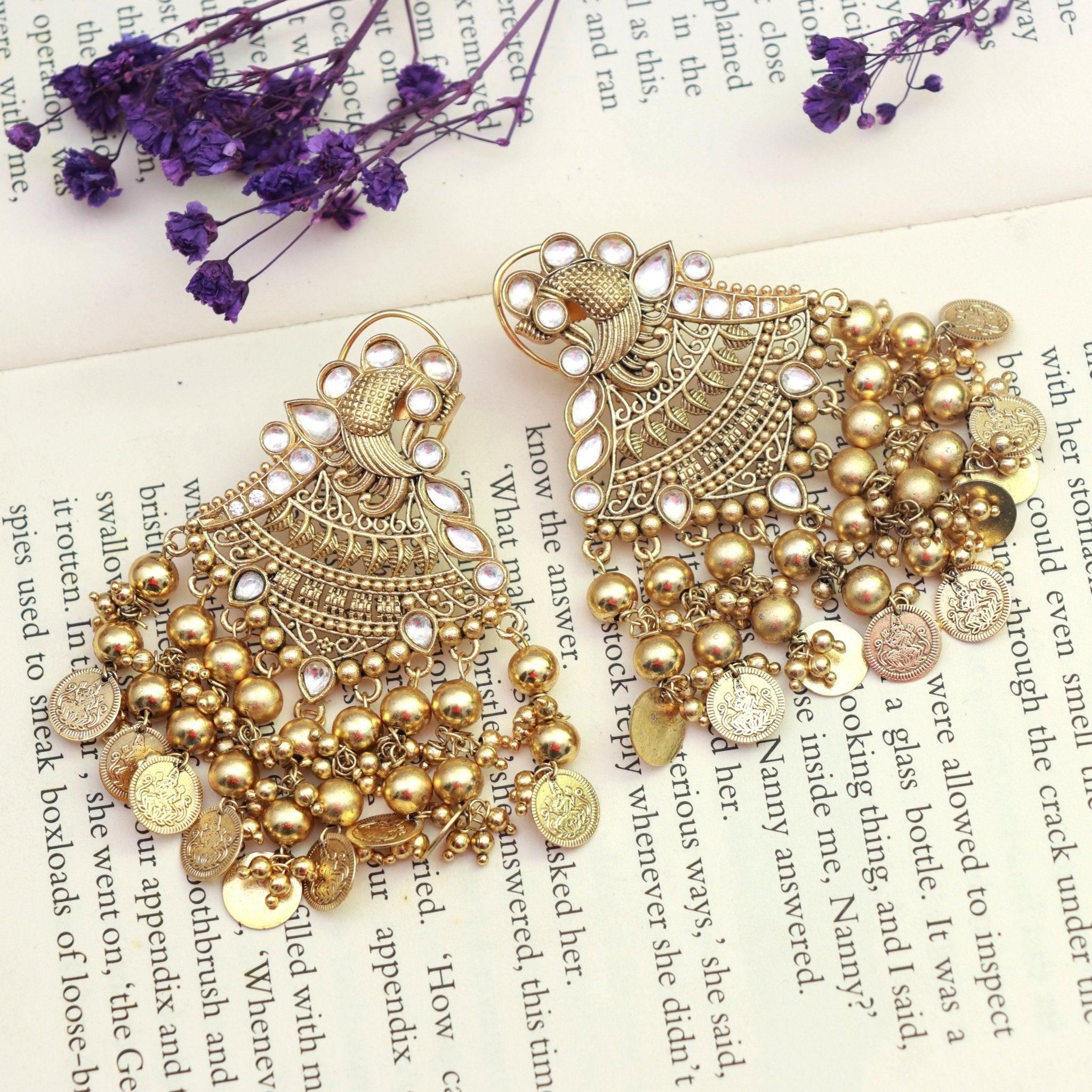 Royal Heritage Coin Jhumkas - Dropdeadgorgeous