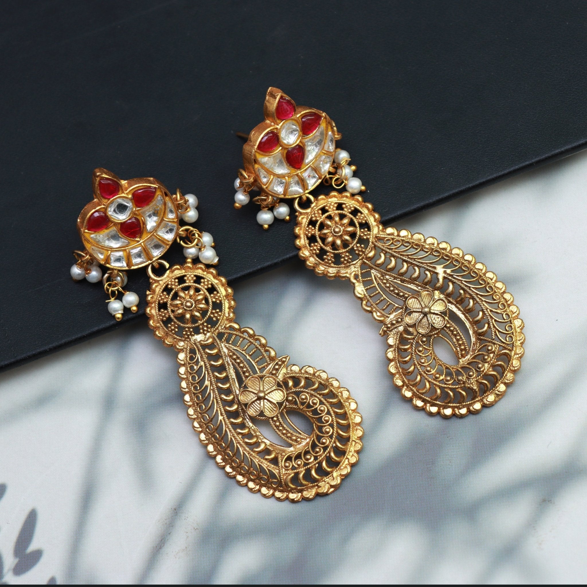 Regal Paisley Filigree Earrings - Dropdeadgorgeous