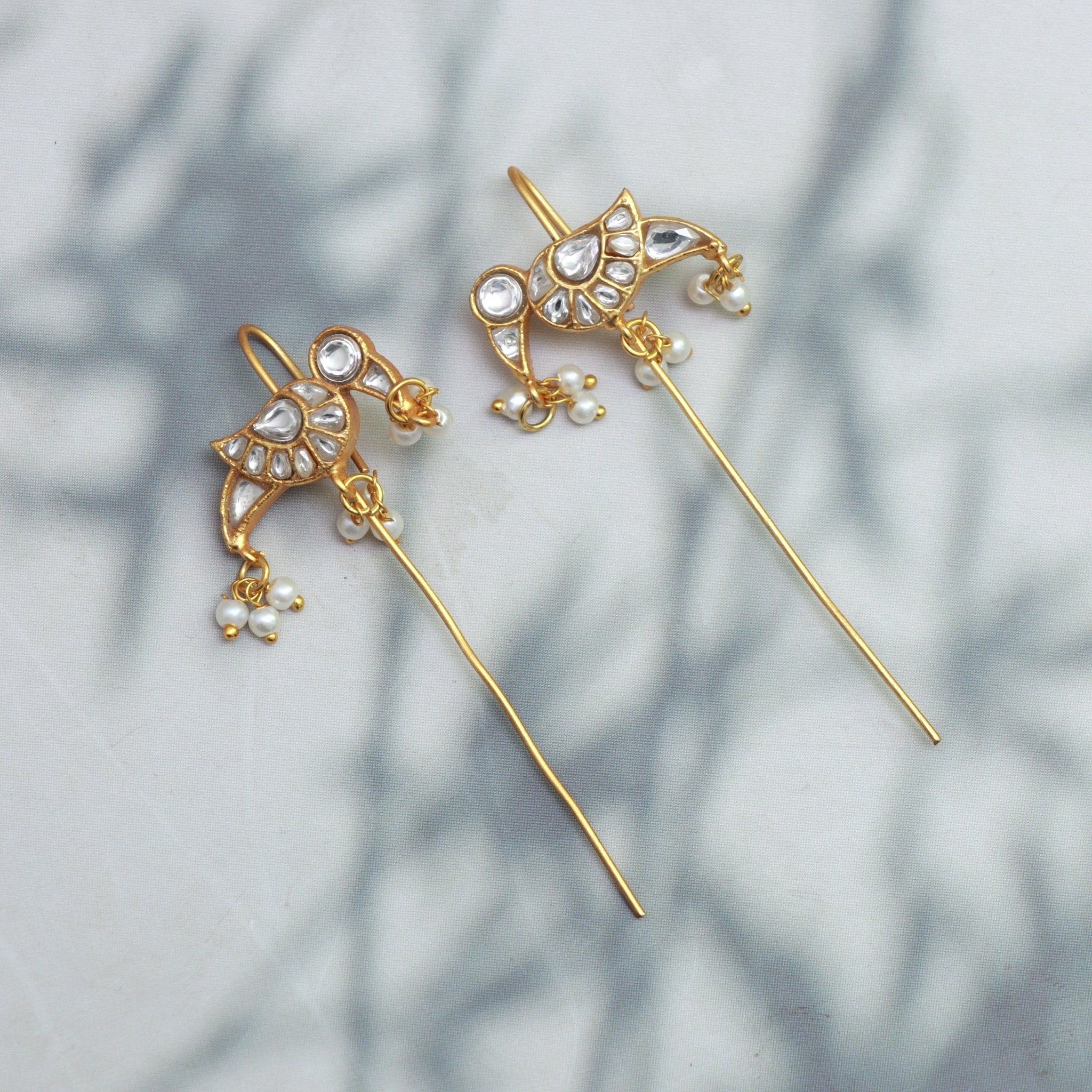 Graceful Bird Threader Earrings - Dropdeadgorgeous