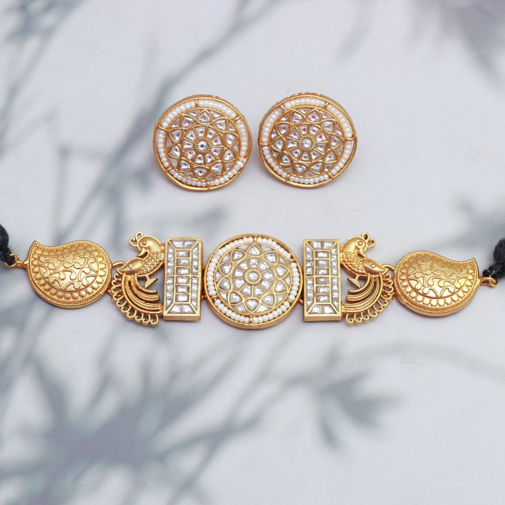 Rajwada Grace Choker Set - Dropdeadgorgeous