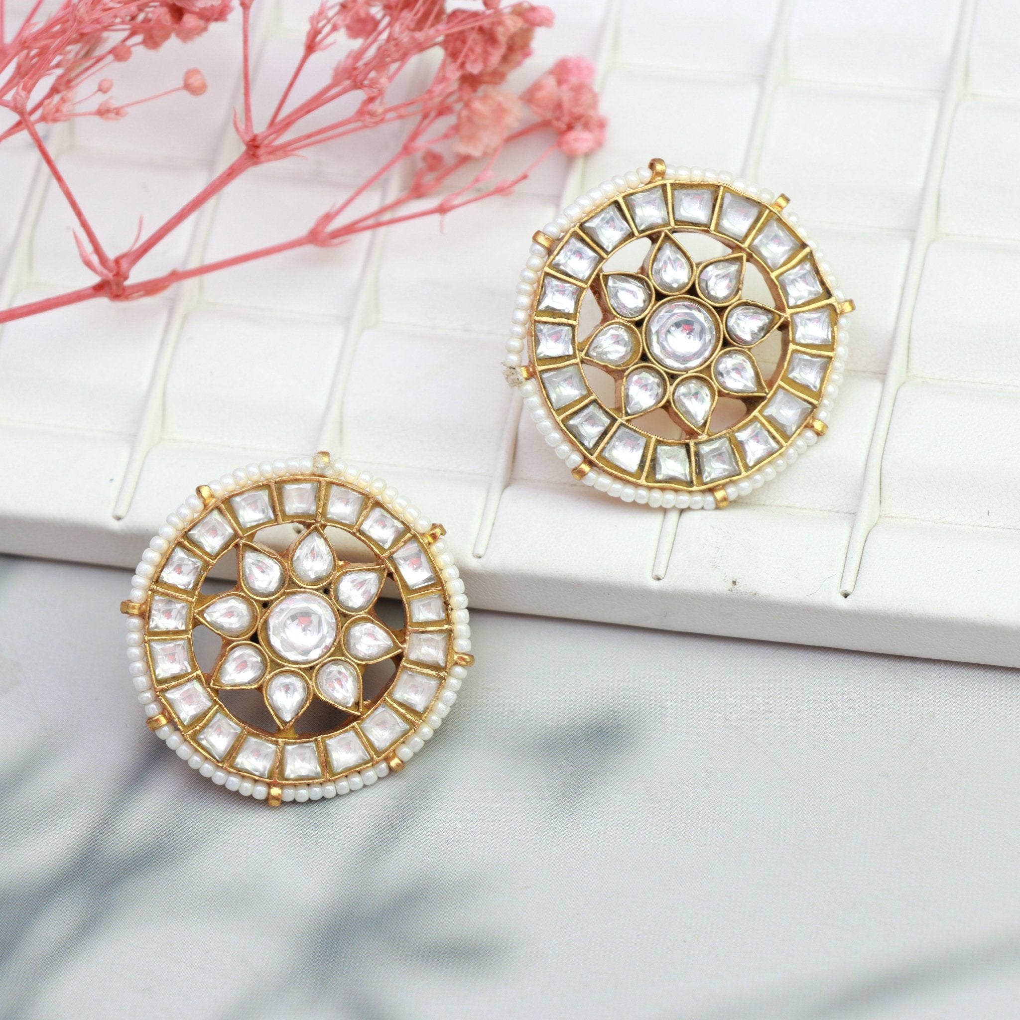 Royal Radiance Kundan Studs - Dropdeadgorgeous