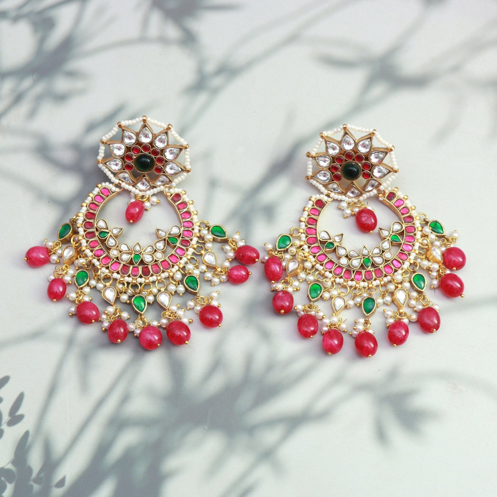 Rajwada Ruby Chandbalis - Dropdeadgorgeous