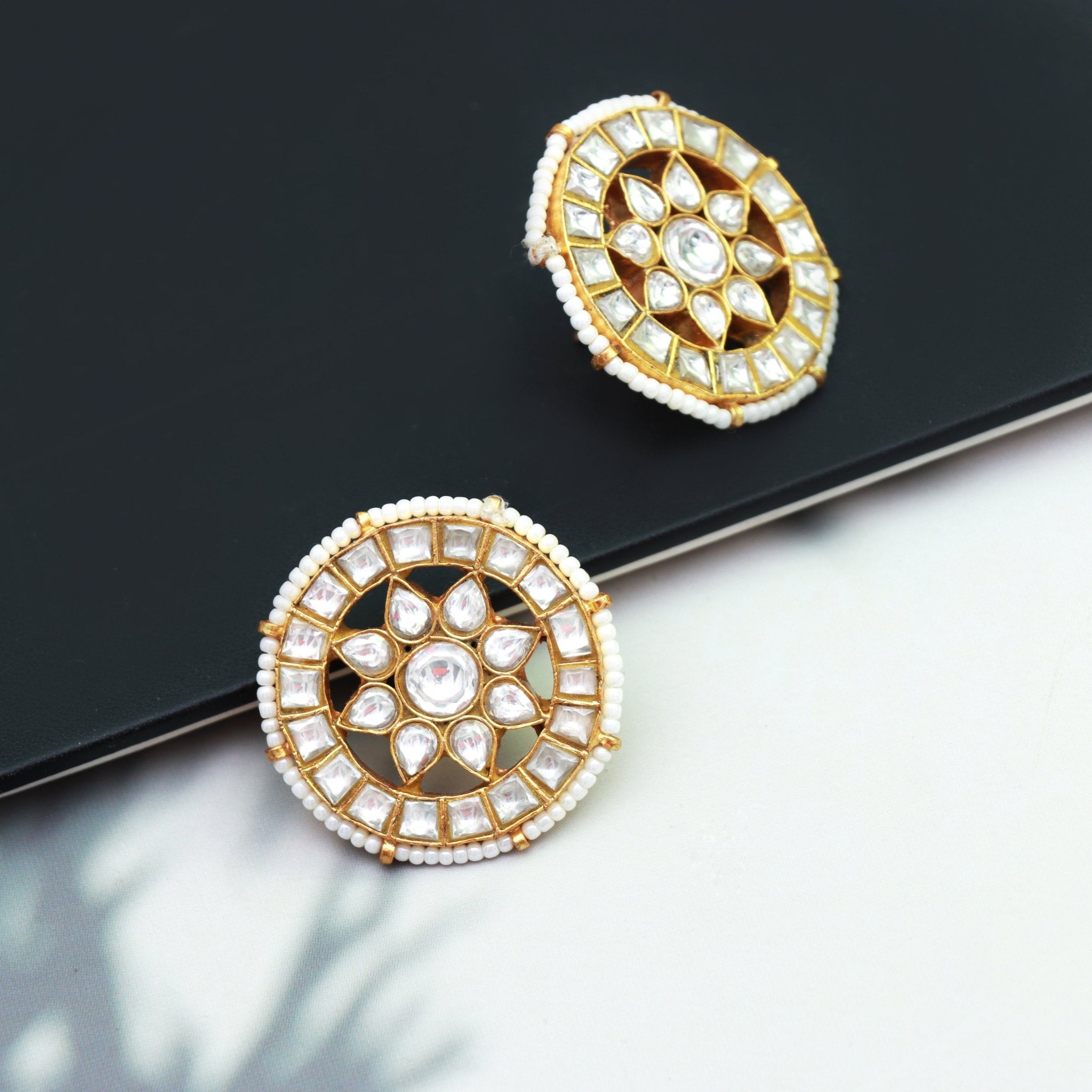 Royal Radiance Kundan Studs - Dropdeadgorgeous
