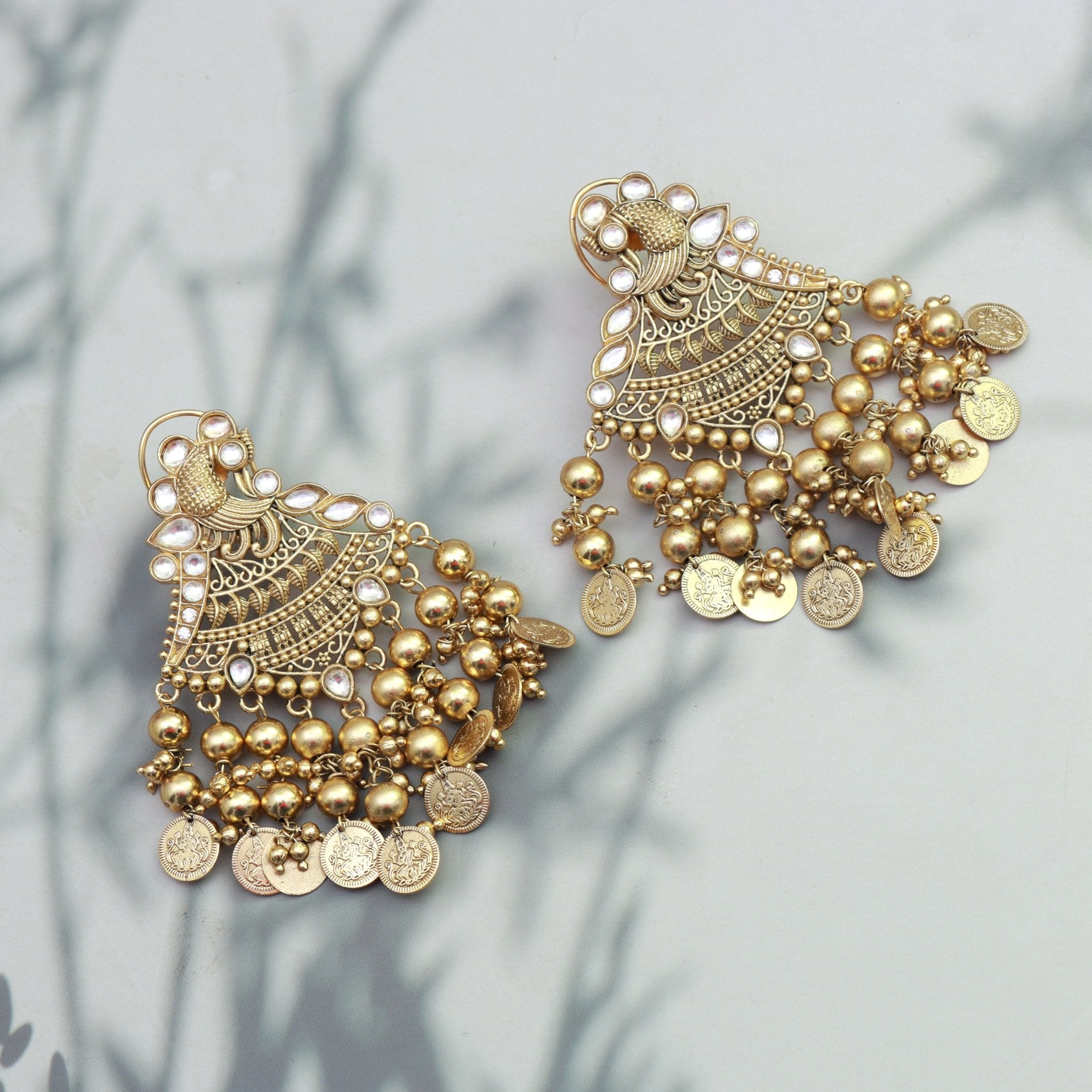 Royal Heritage Coin Jhumkas - Dropdeadgorgeous