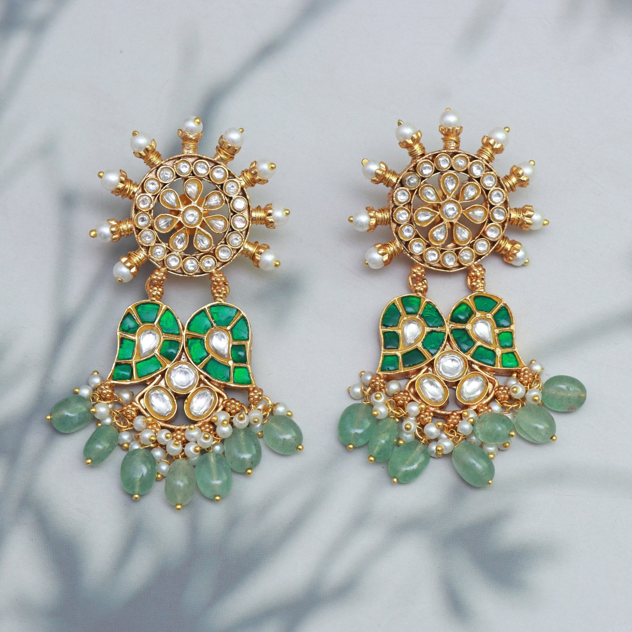 Regal Sunburst Chandbali - Dropdeadgorgeous