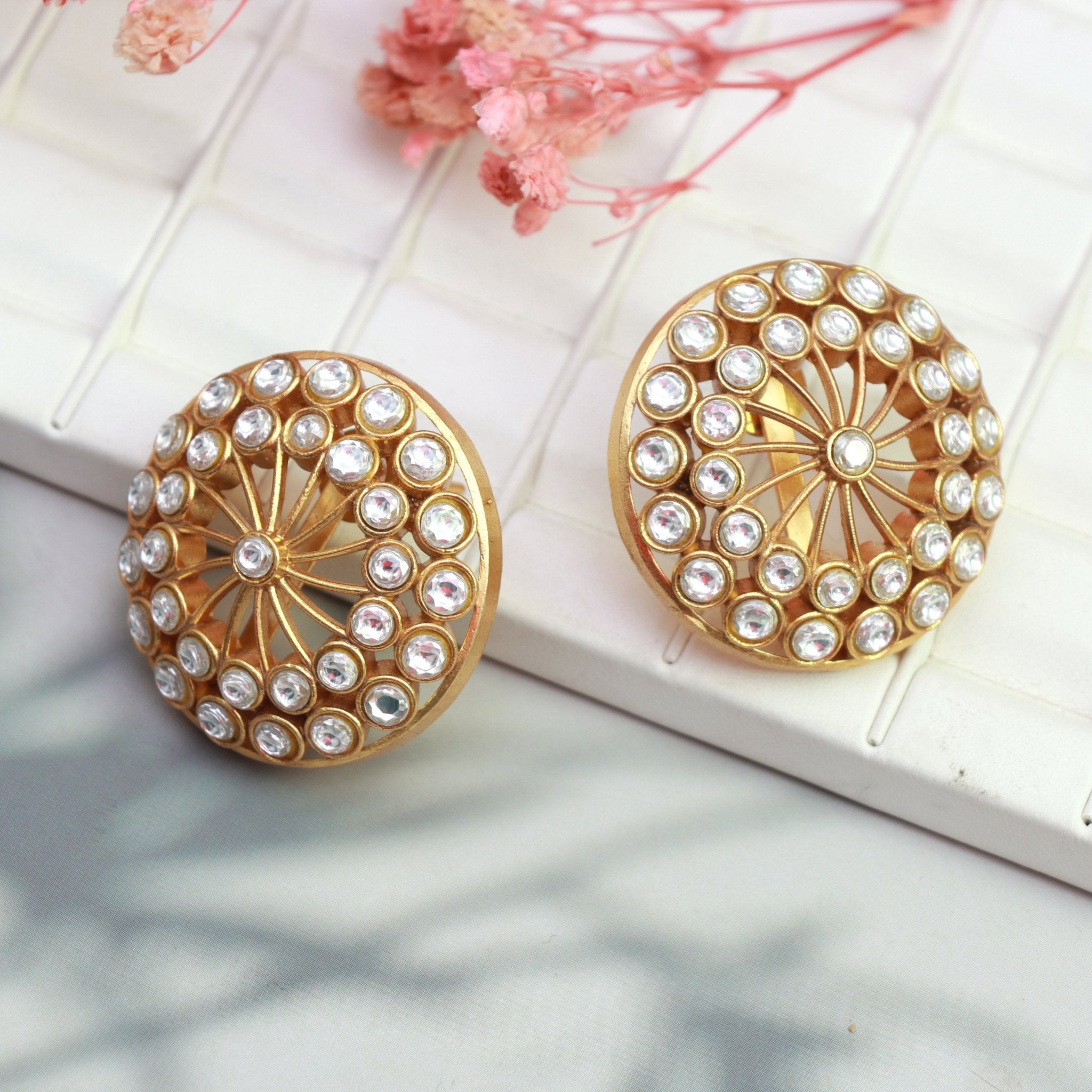 Royal Radiance Kundan Studs - Dropdeadgorgeous