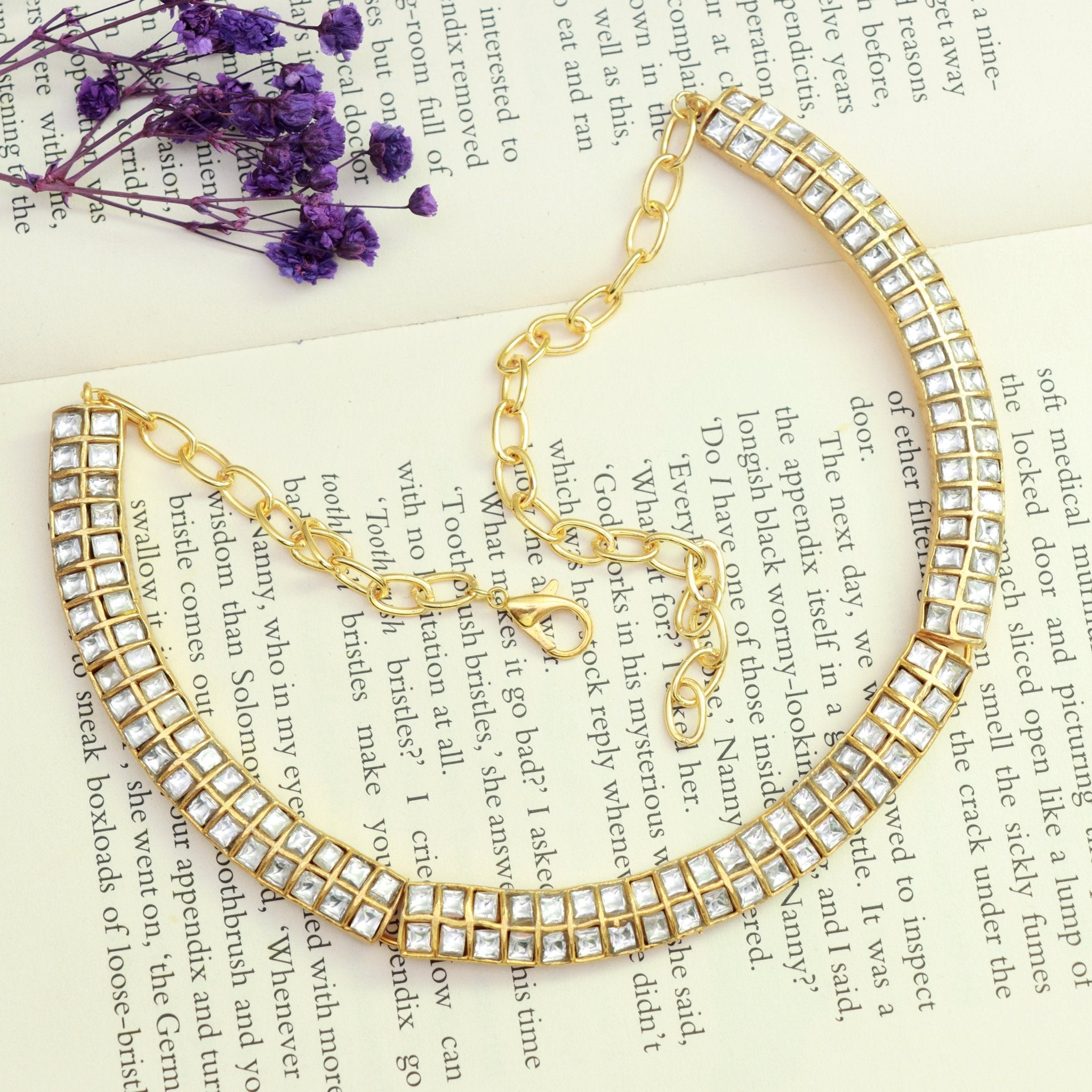 Classic Kundan Choker - Dropdeadgorgeous