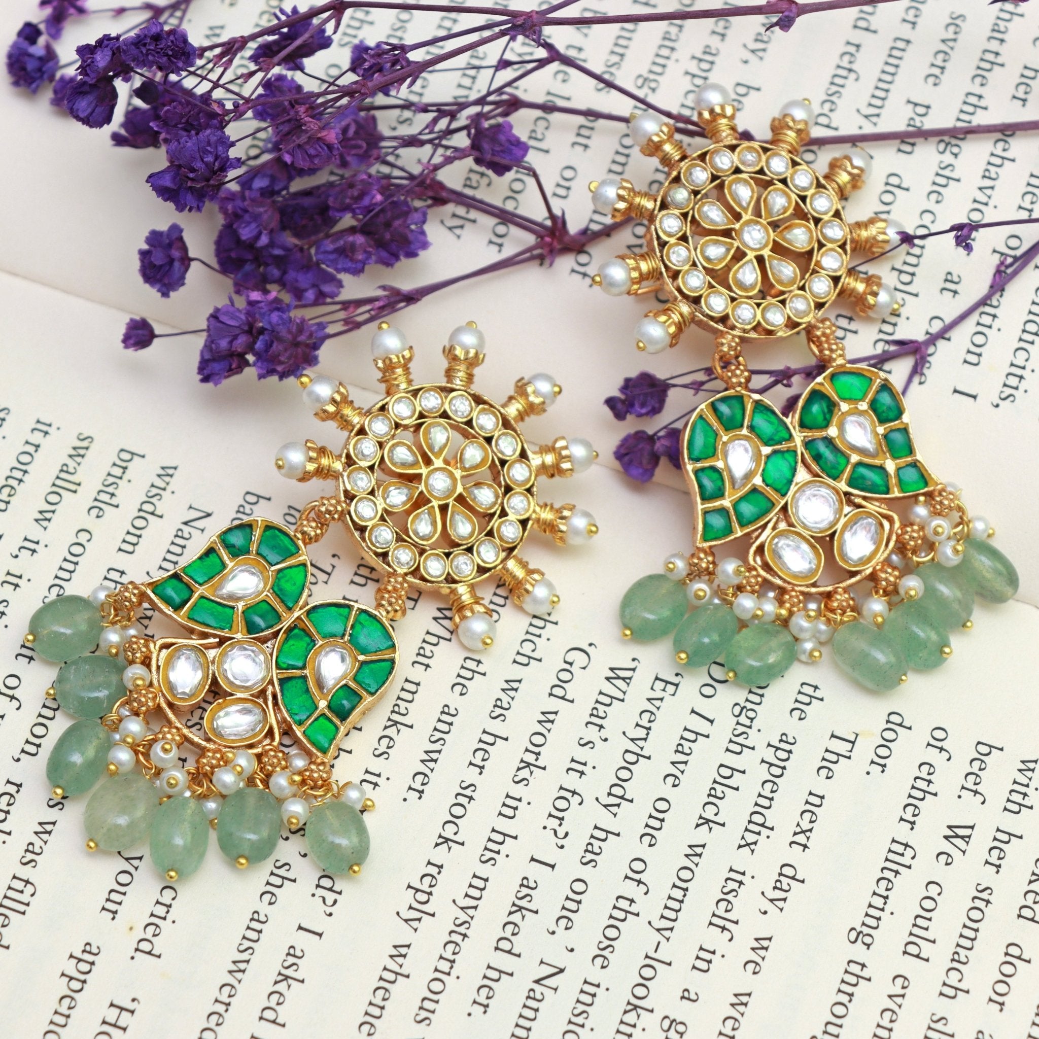 Regal Sunburst Chandbali - Dropdeadgorgeous