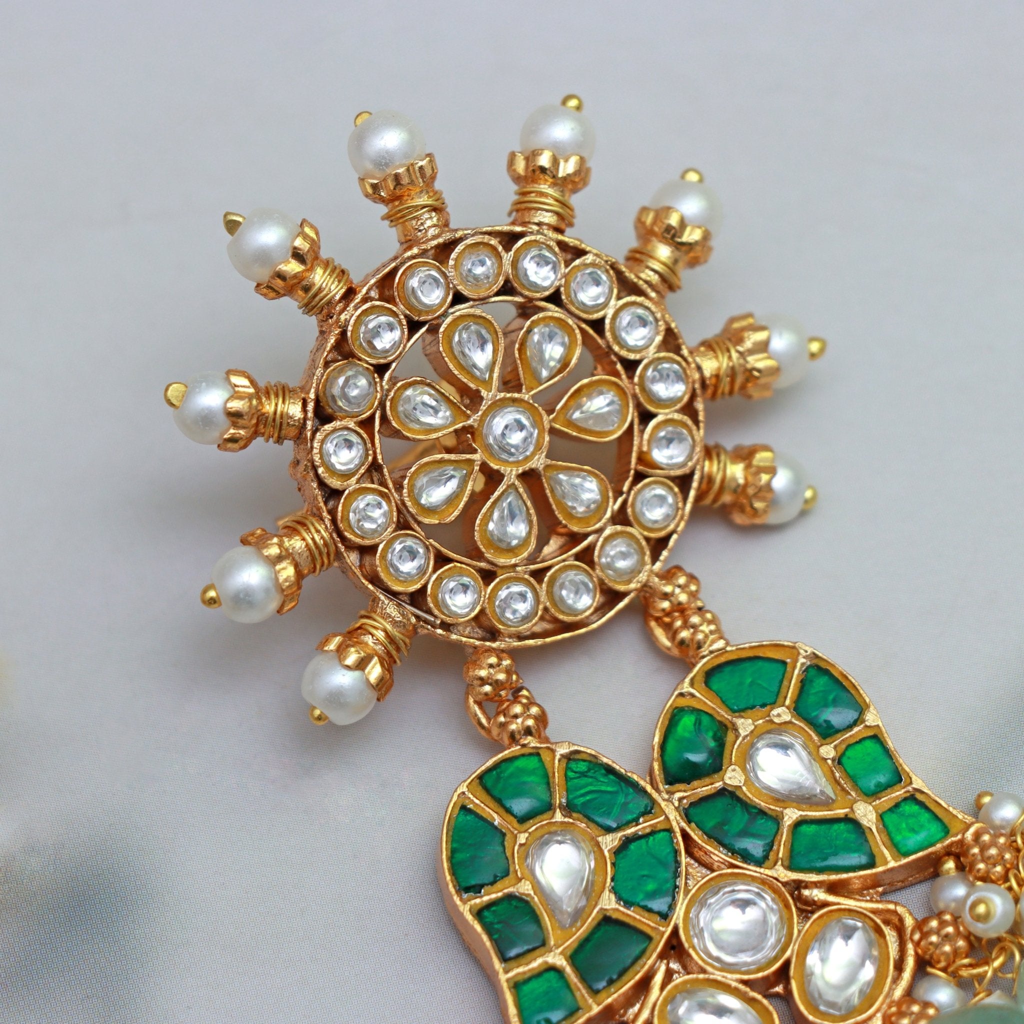 Regal Sunburst Chandbali - Dropdeadgorgeous