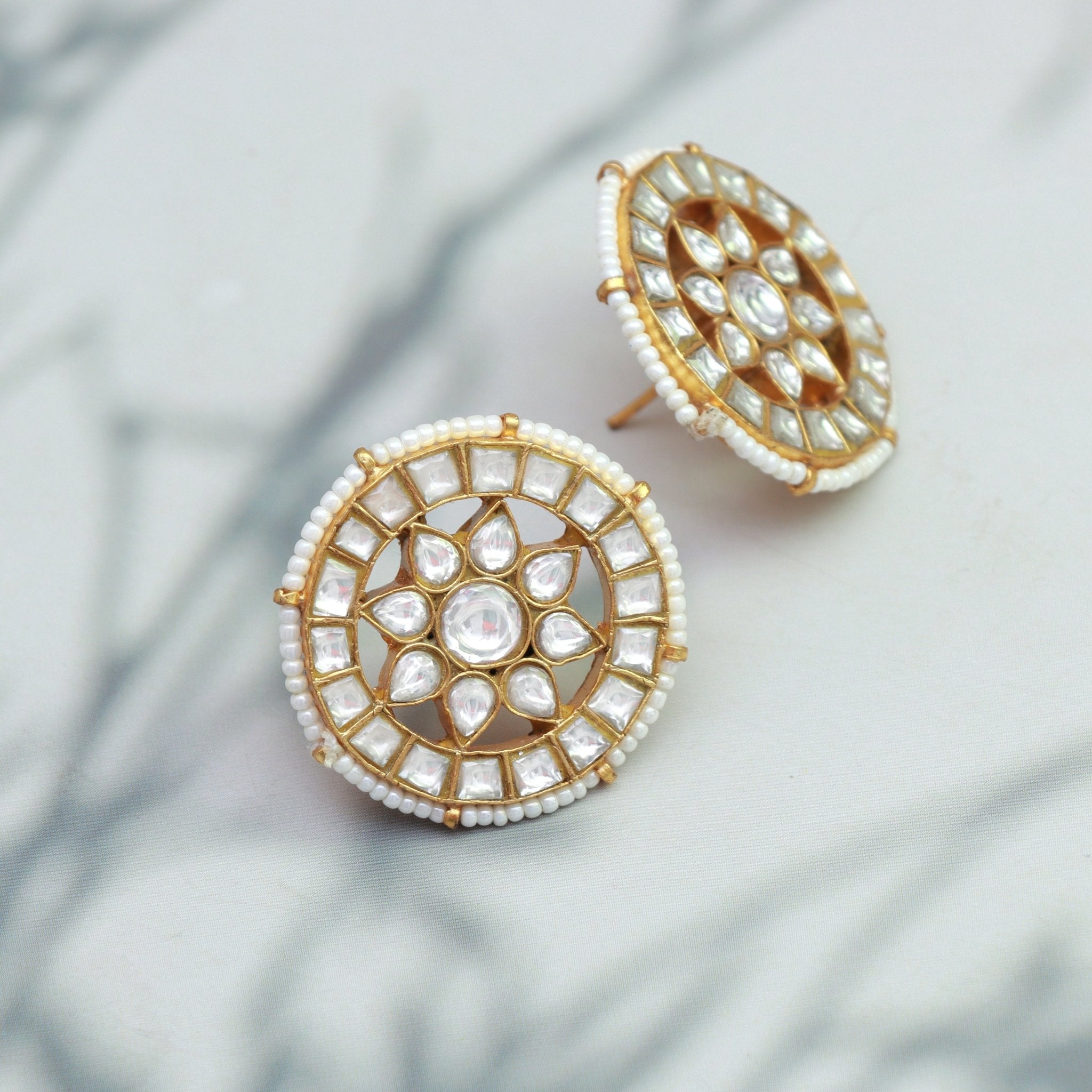 Royal Radiance Kundan Studs - Dropdeadgorgeous