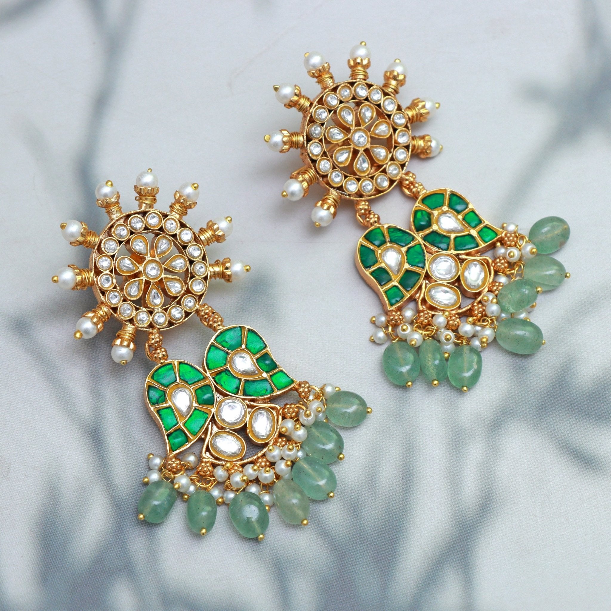 Regal Sunburst Chandbali - Dropdeadgorgeous