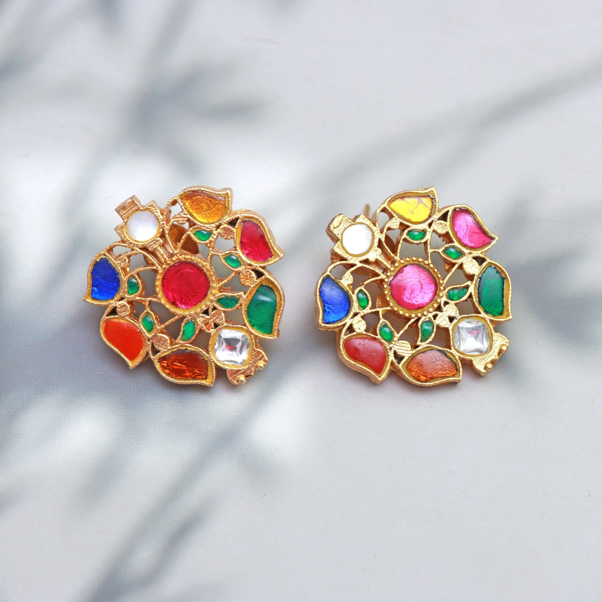 Navratna Radiance Choker Set - Dropdeadgorgeous