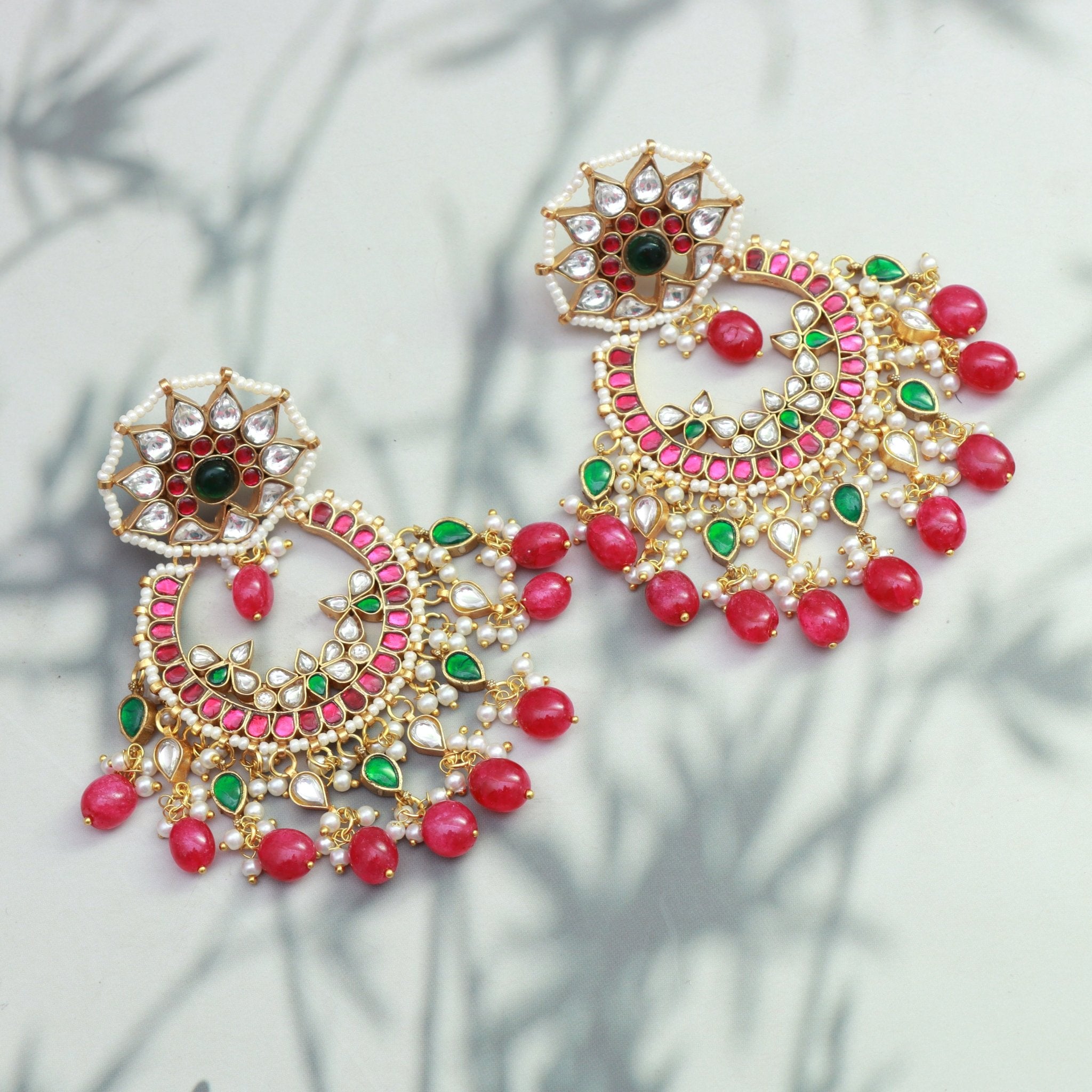 Rajwada Ruby Chandbalis - Dropdeadgorgeous