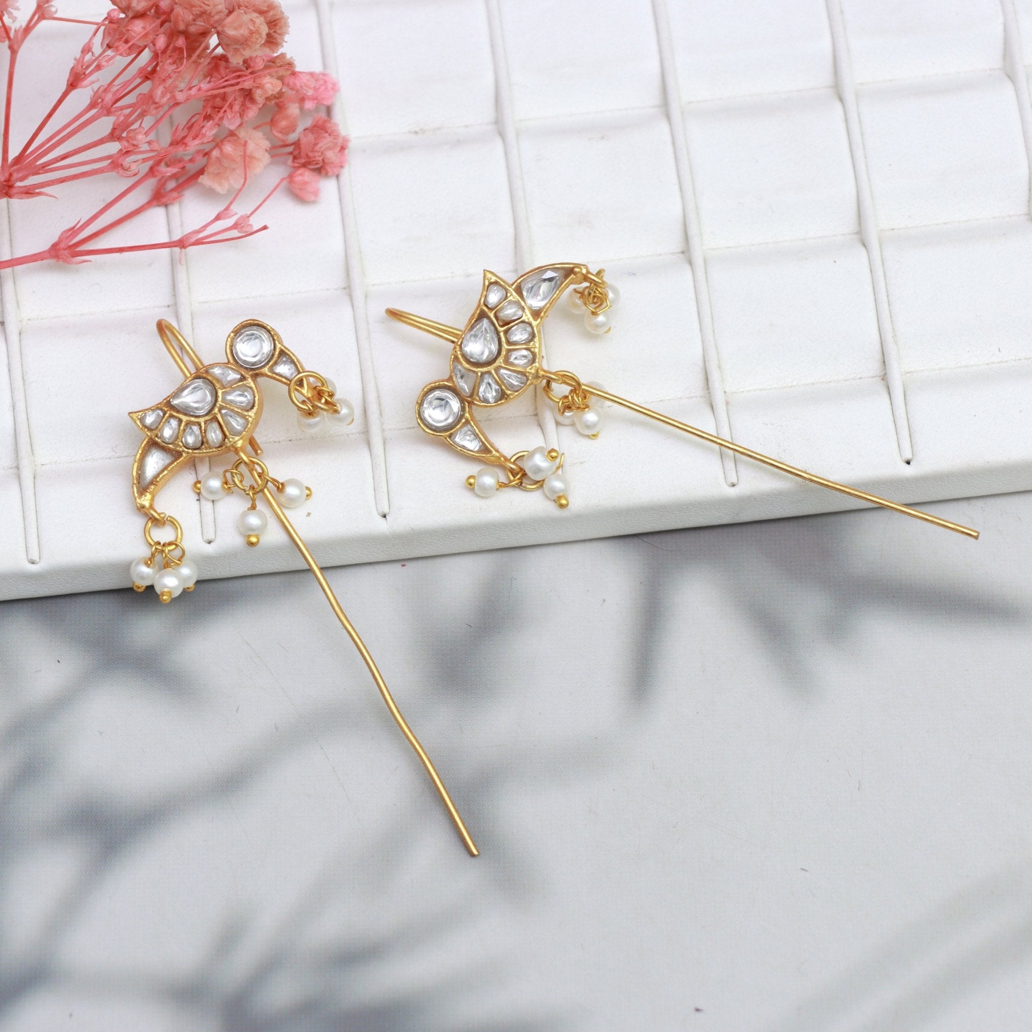 Graceful Bird Threader Earrings - Dropdeadgorgeous