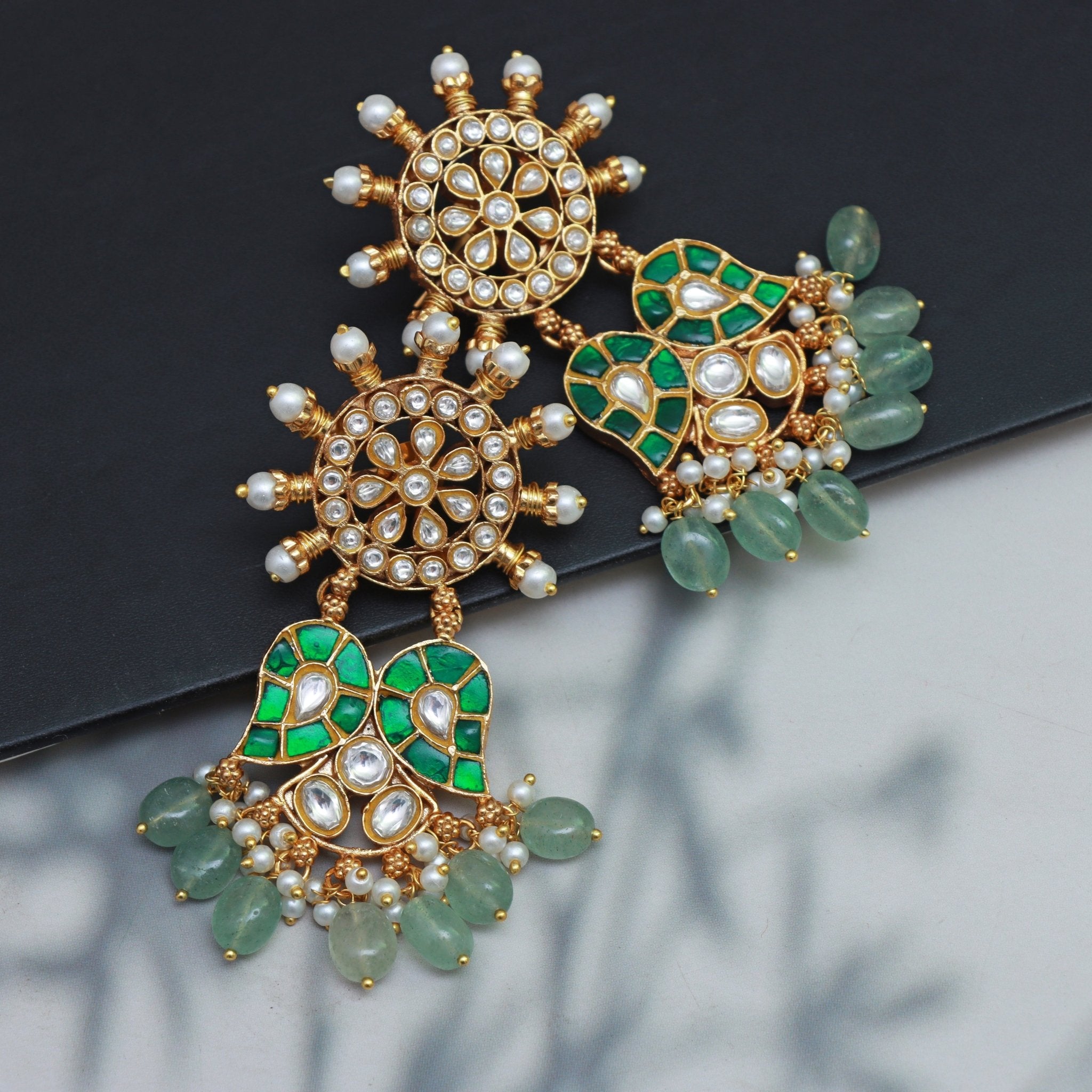 Regal Sunburst Chandbali - Dropdeadgorgeous