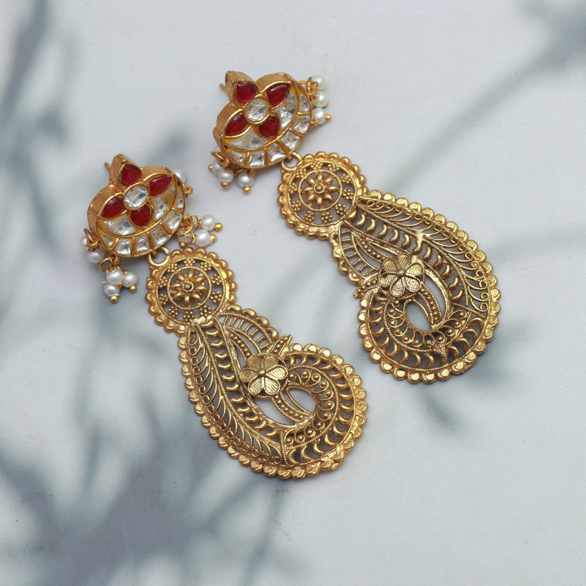 Regal Paisley Filigree Earrings - Dropdeadgorgeous