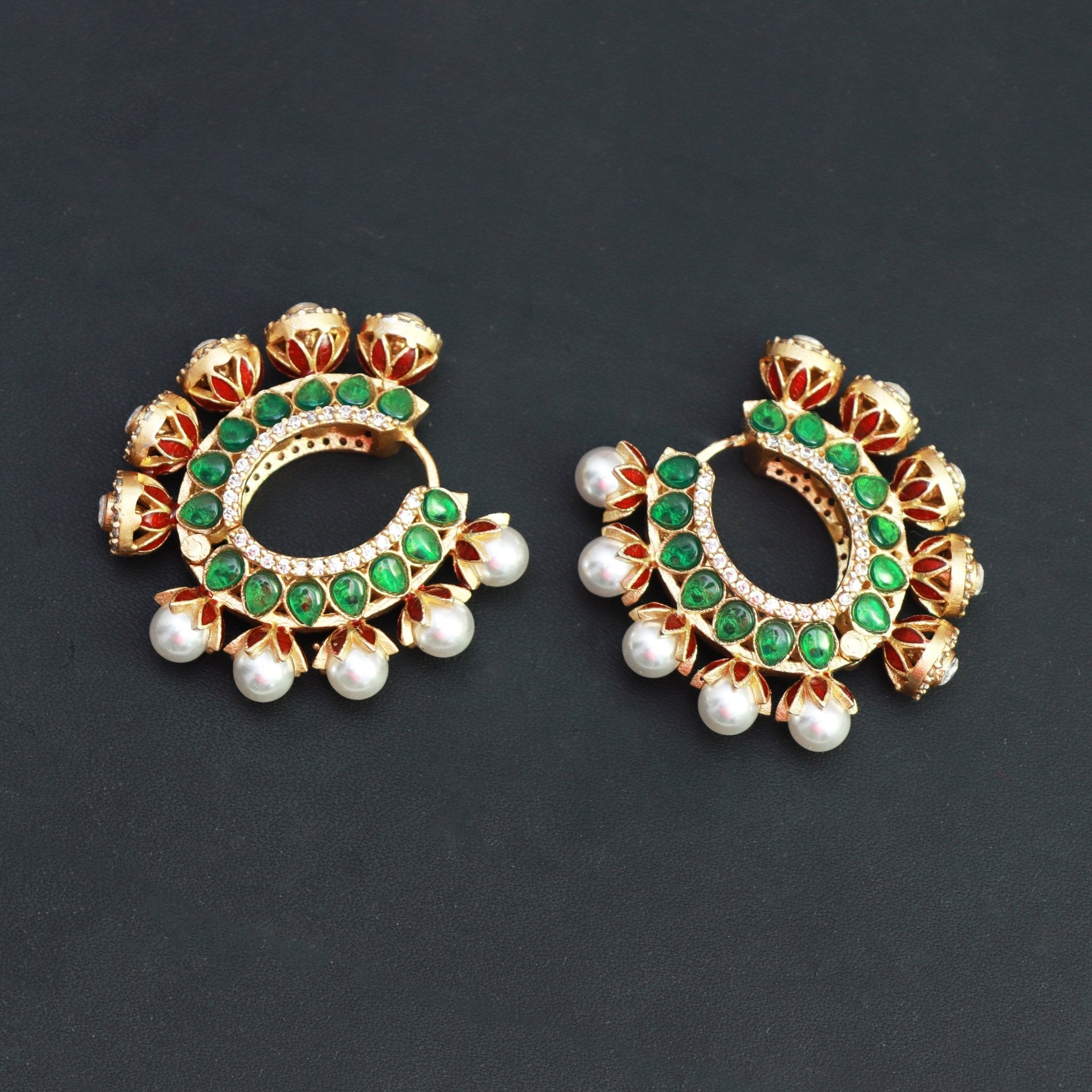 Emerald Royale Hoop Earrings - Dropdeadgorgeous