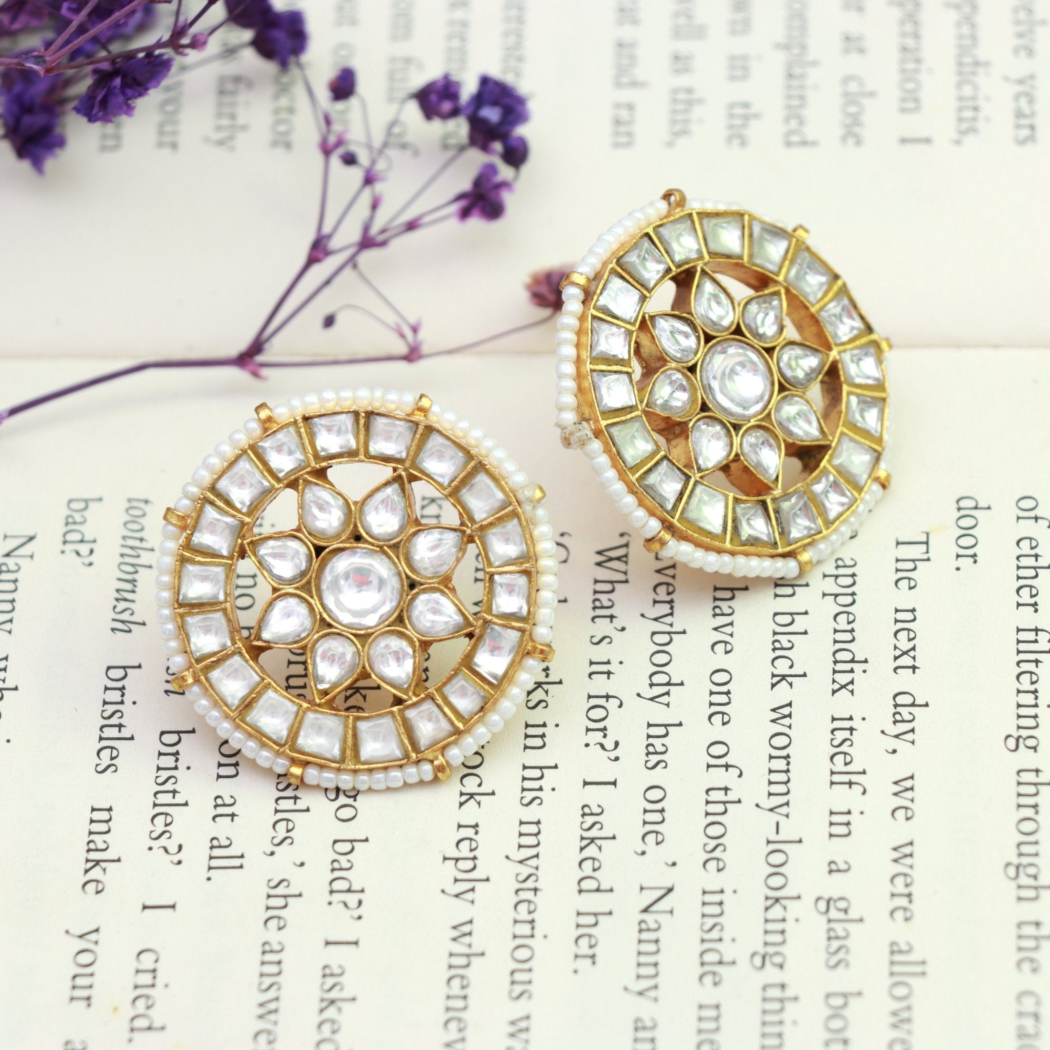 Royal Radiance Kundan Studs - Dropdeadgorgeous