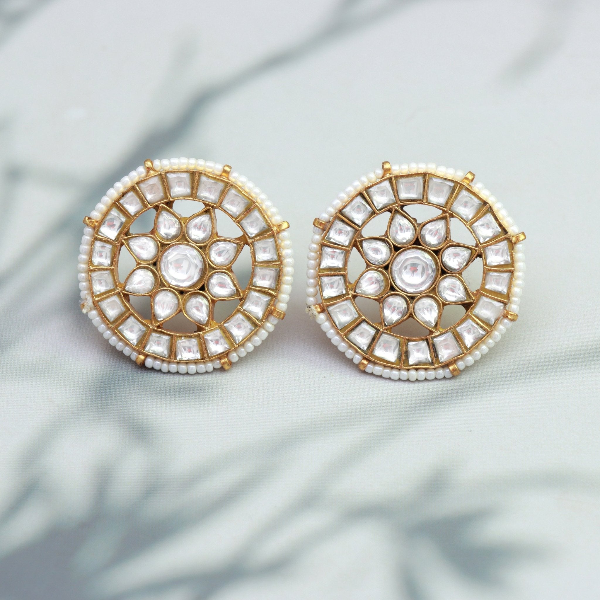 Royal Radiance Kundan Studs - Dropdeadgorgeous