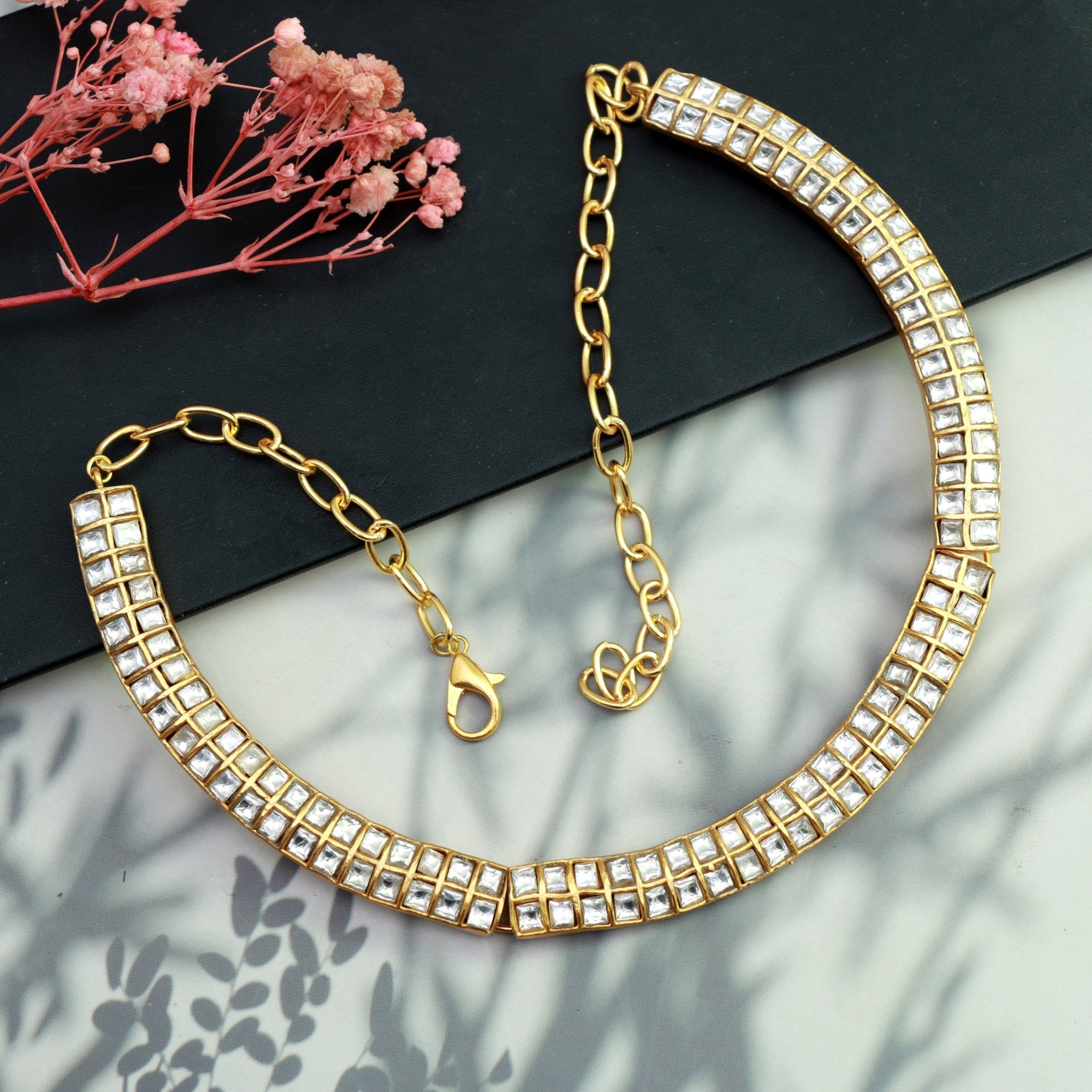 Classic Kundan Choker - Dropdeadgorgeous