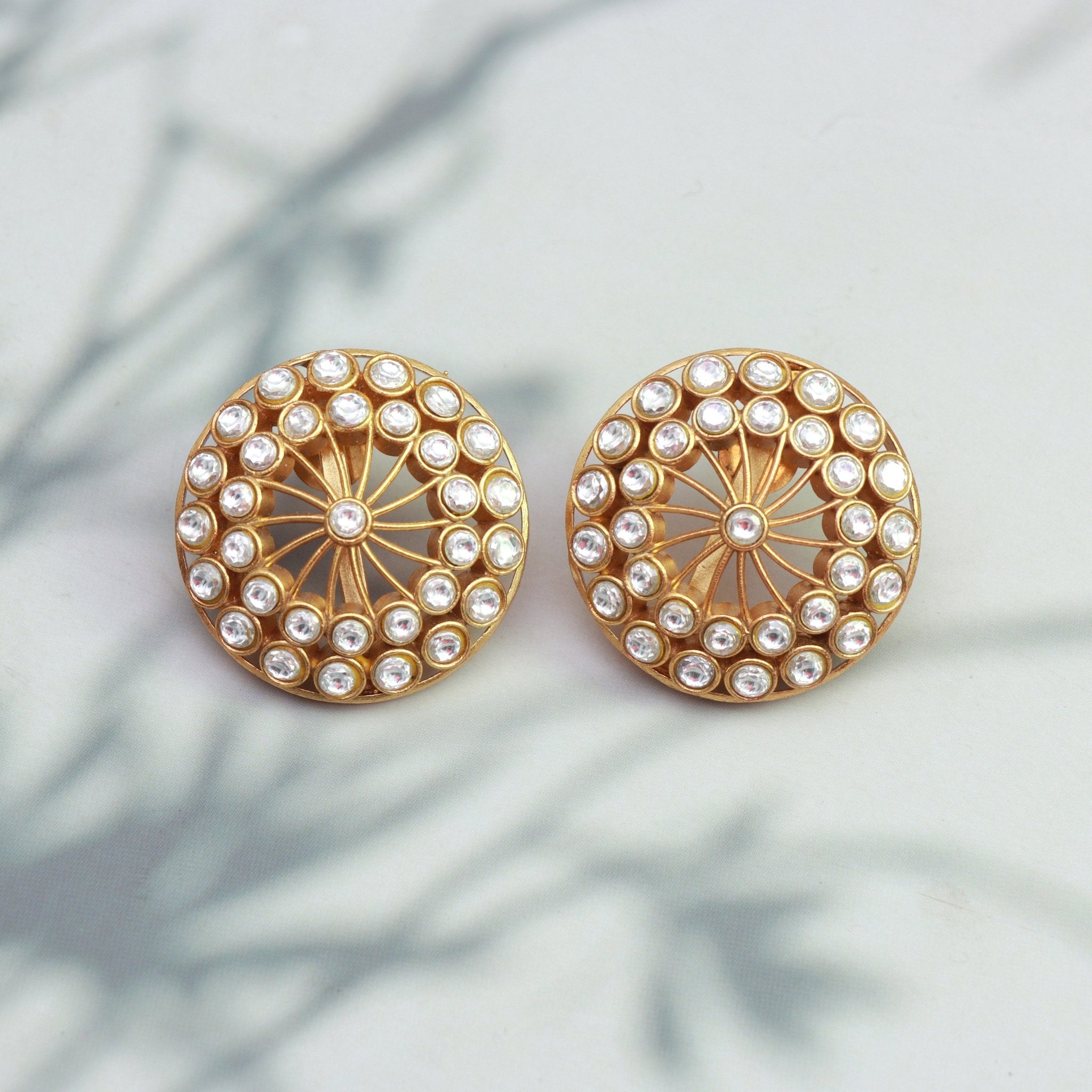 Royal Radiance Kundan Studs - Dropdeadgorgeous