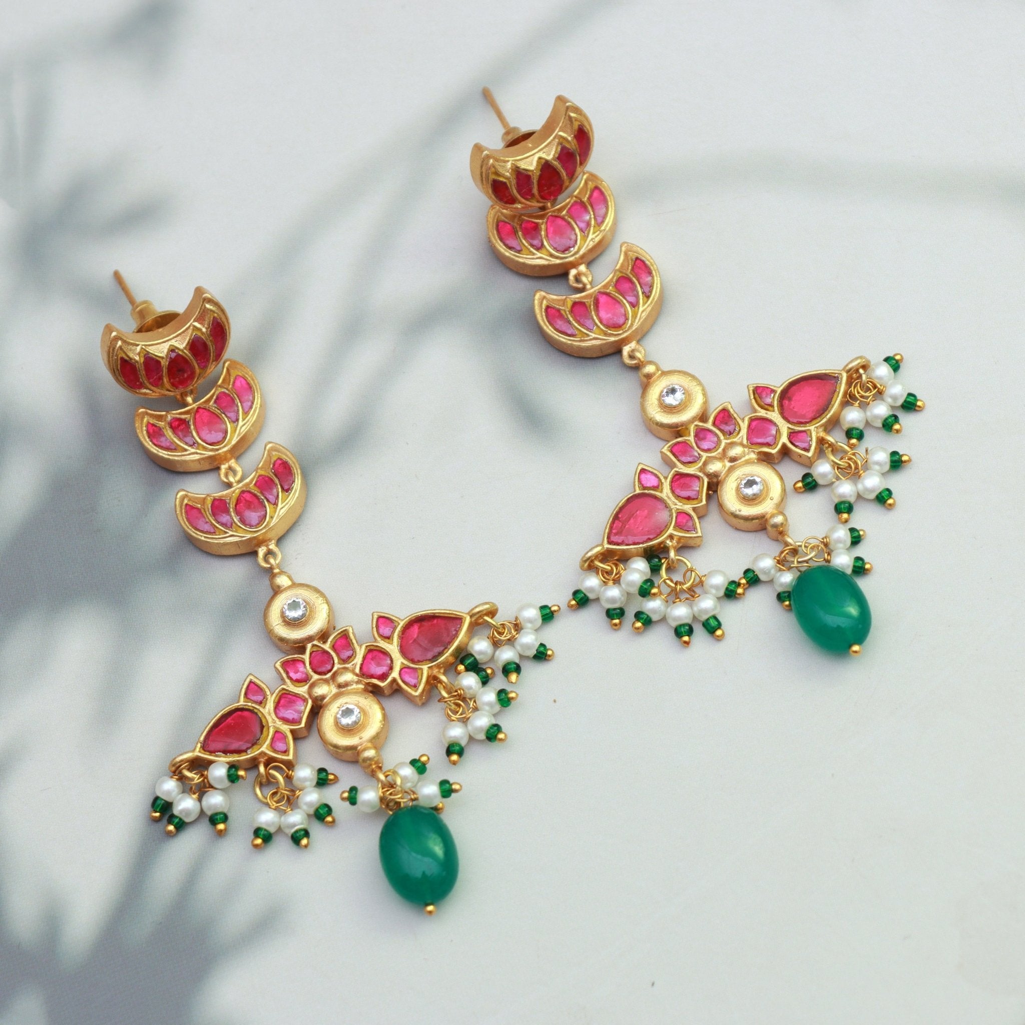 Celestial Lotus Drop Earrings - Dropdeadgorgeous
