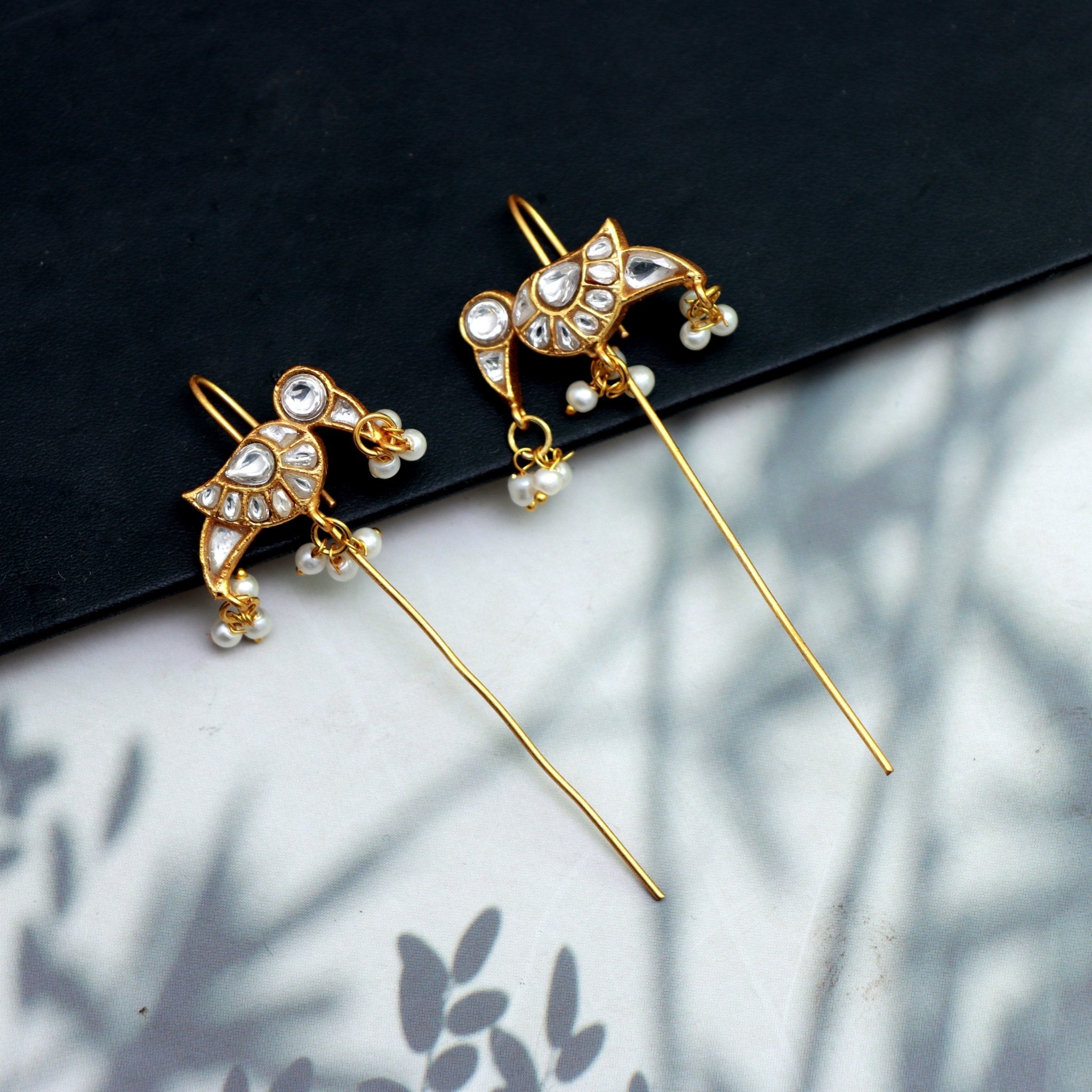 Graceful Bird Threader Earrings - Dropdeadgorgeous