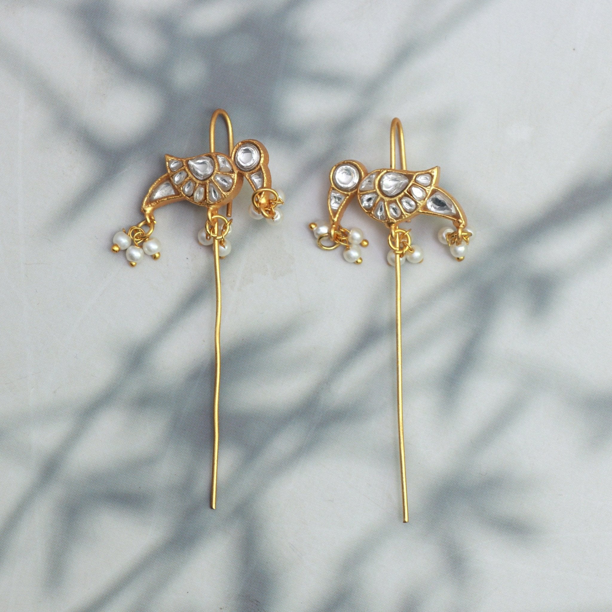 Graceful Bird Threader Earrings - Dropdeadgorgeous