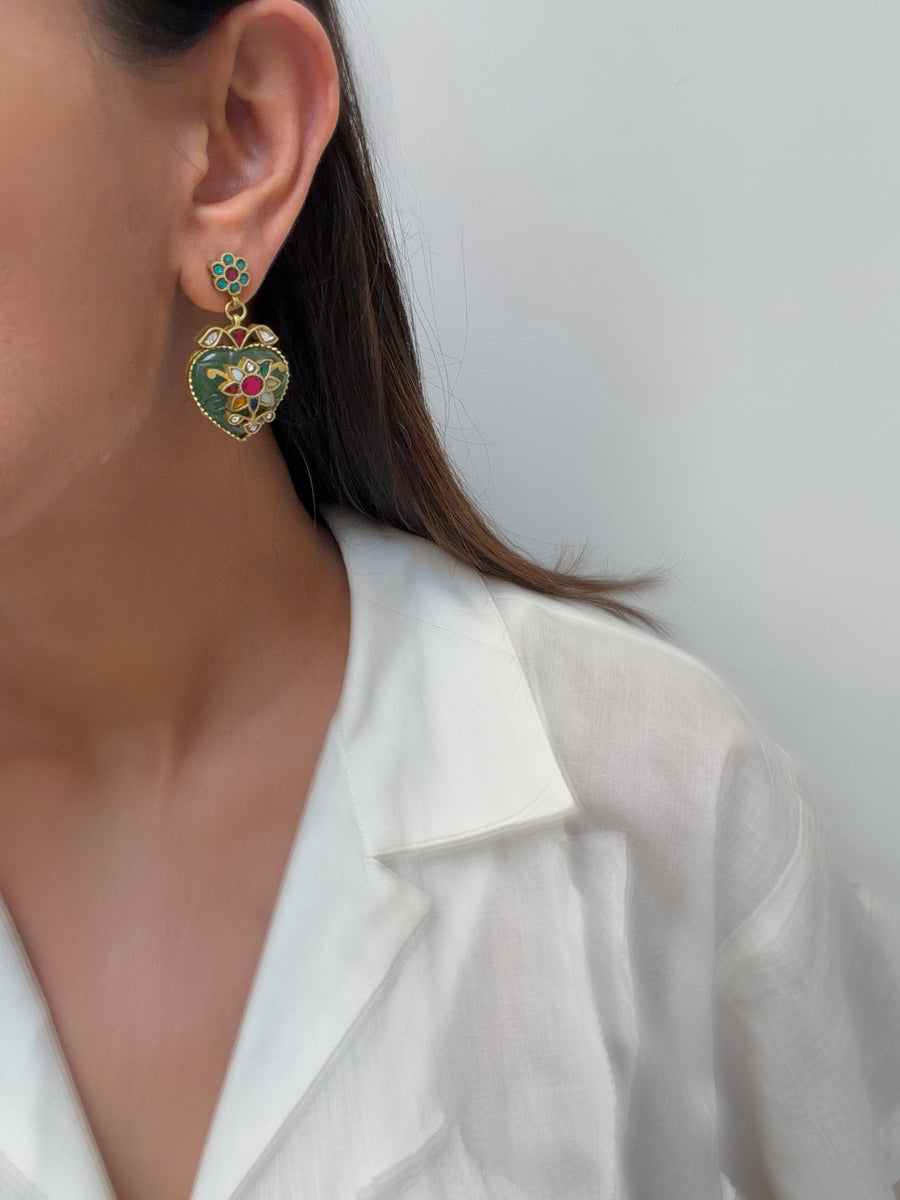 Jaipur Inlay Earrings - Dropdeadgorgeous