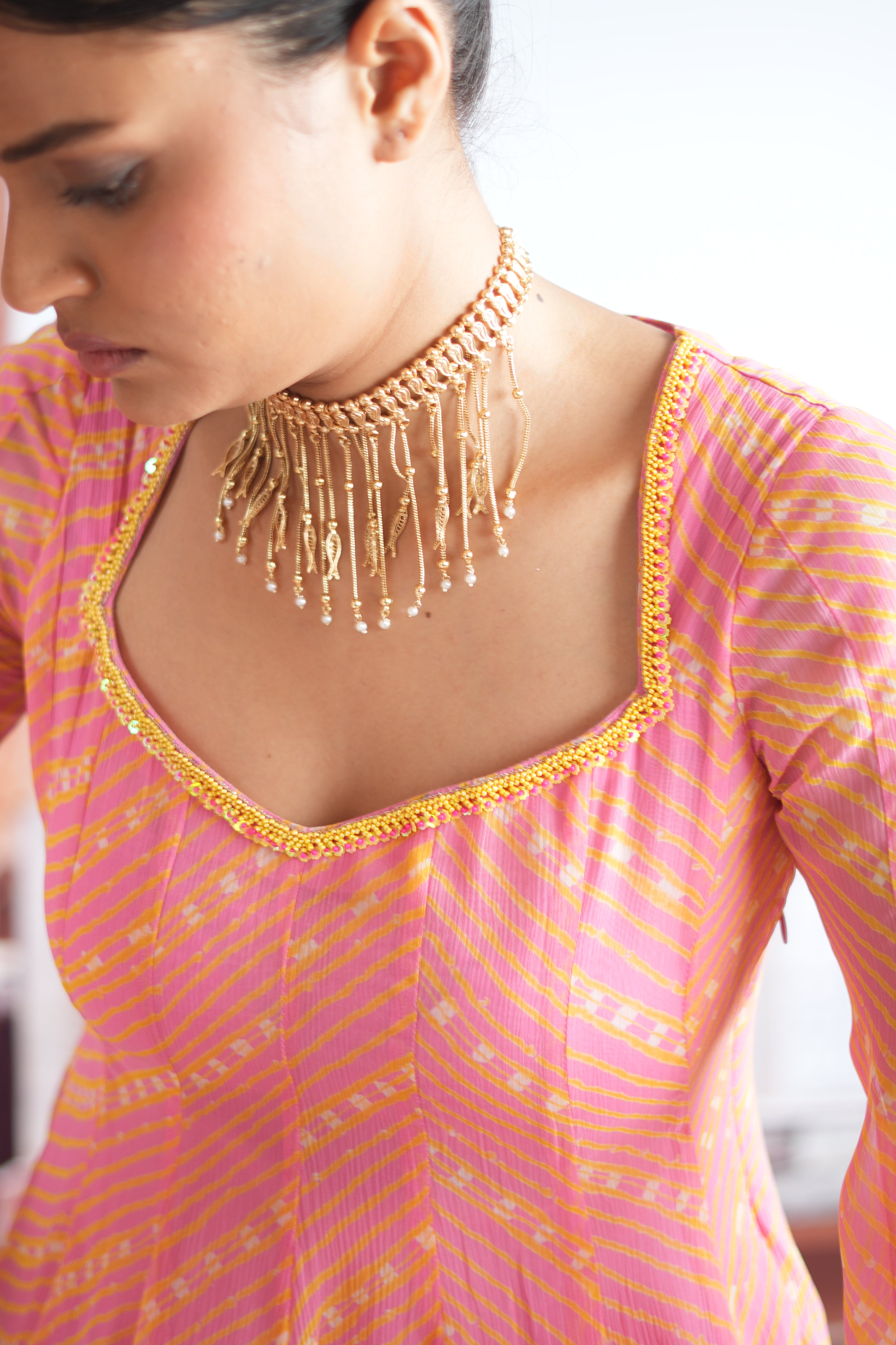 Macchli Charm Neckpiece - Dropdeadgorgeous