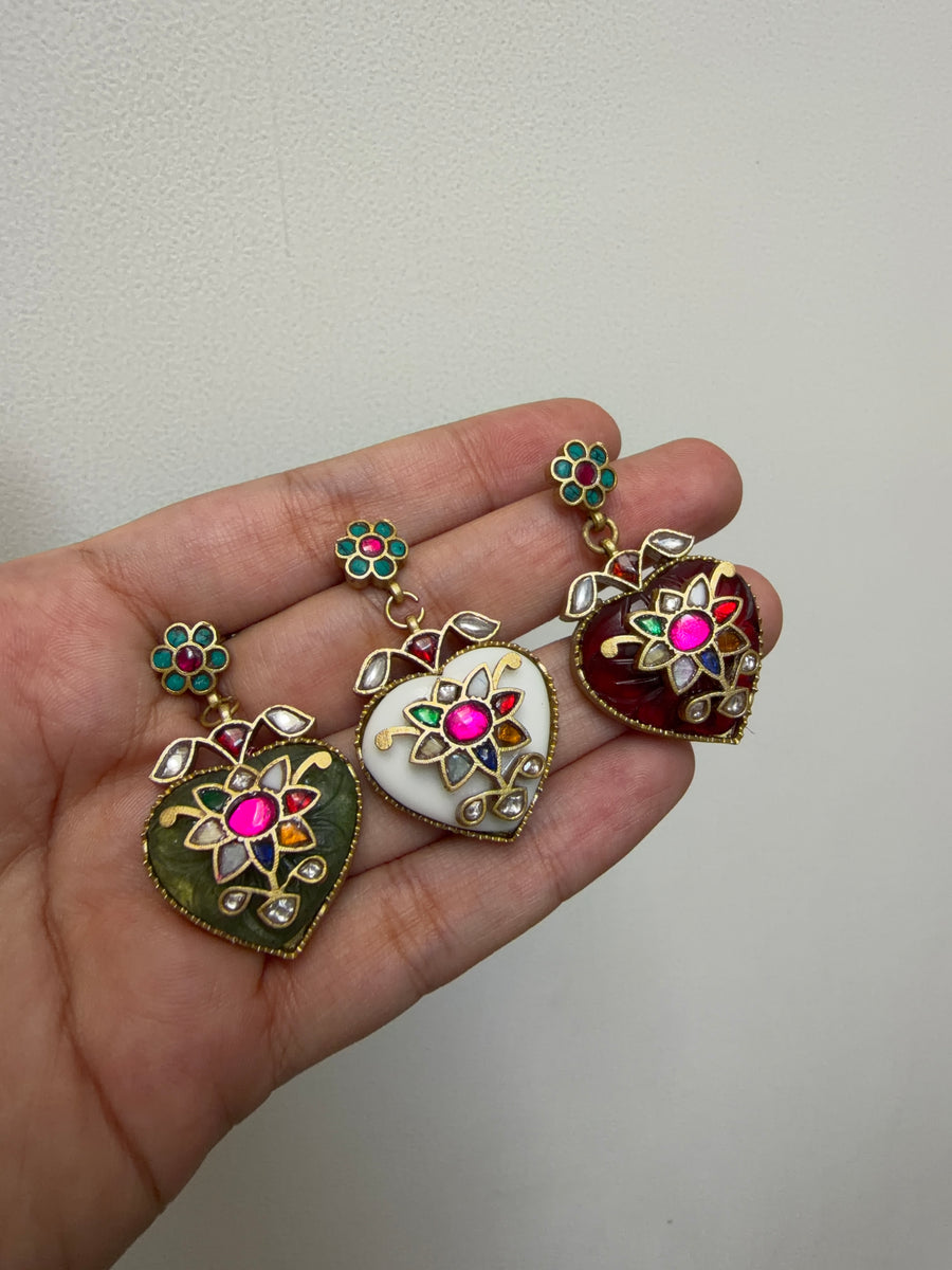 Jaipur Inlay Earrings - Dropdeadgorgeous