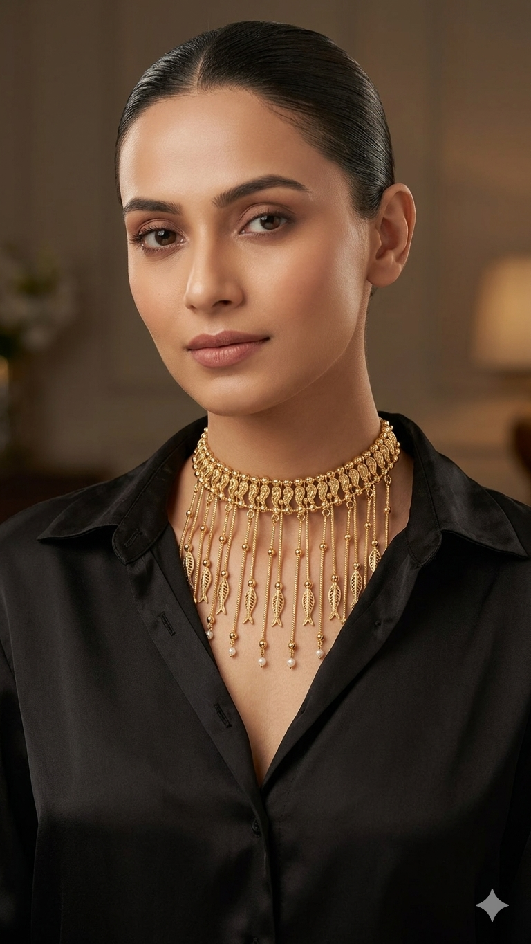 Macchli Charm Neckpiece - Dropdeadgorgeous