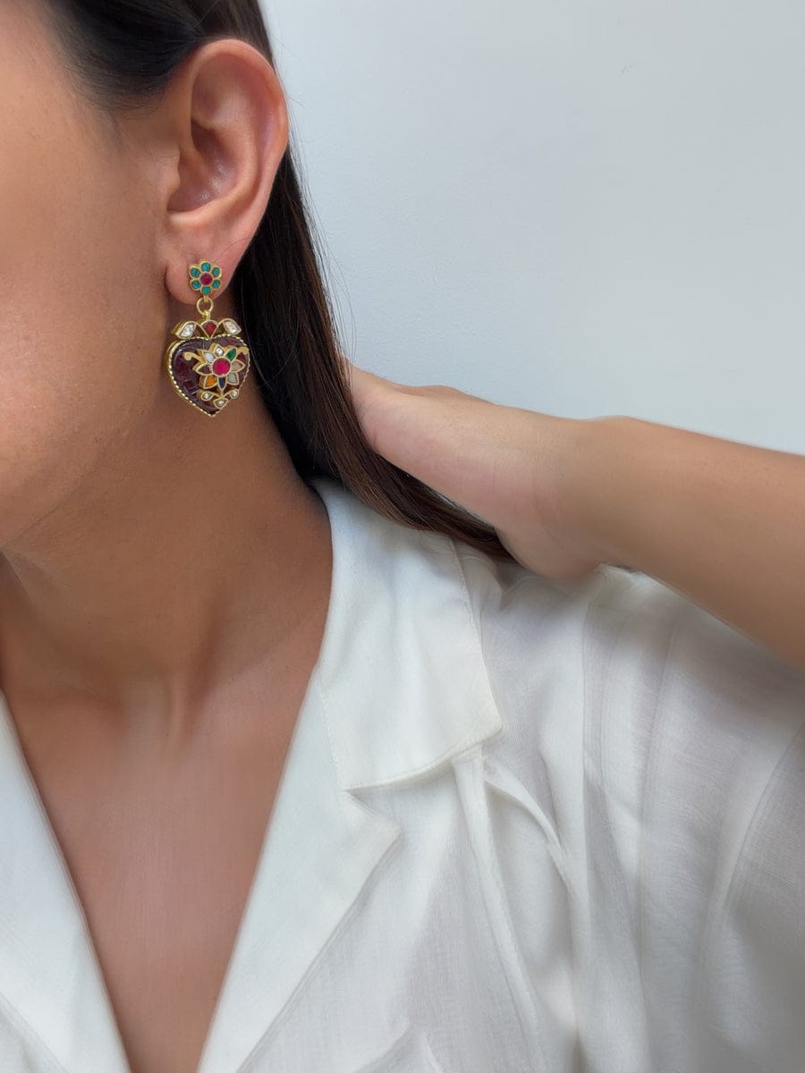 Jaipur Inlay Earrings - Dropdeadgorgeous