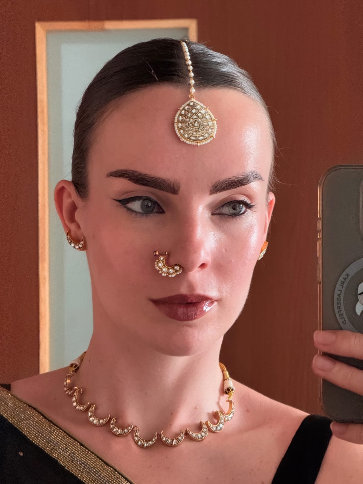Chand Haar with Studs - Dropdeadgorgeous