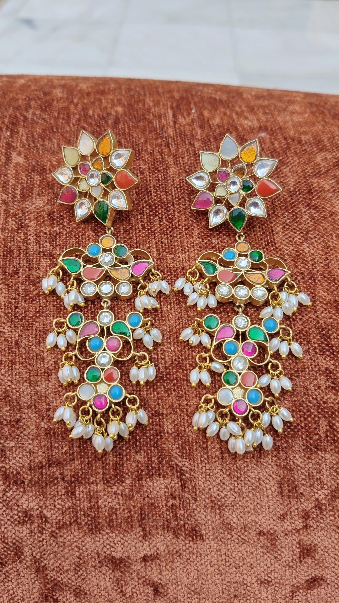 Navratanam Chandbali - Dropdeadgorgeous