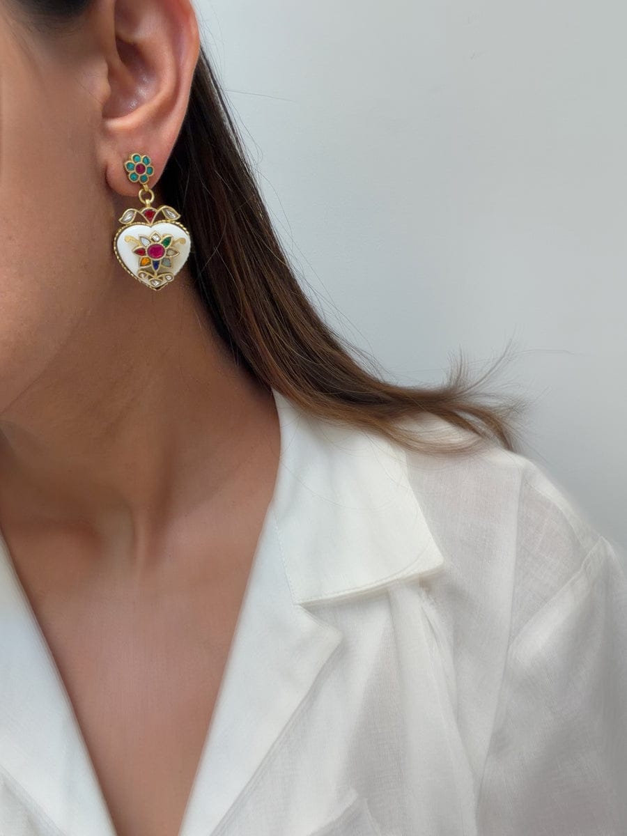 Jaipur Inlay Earrings - Dropdeadgorgeous