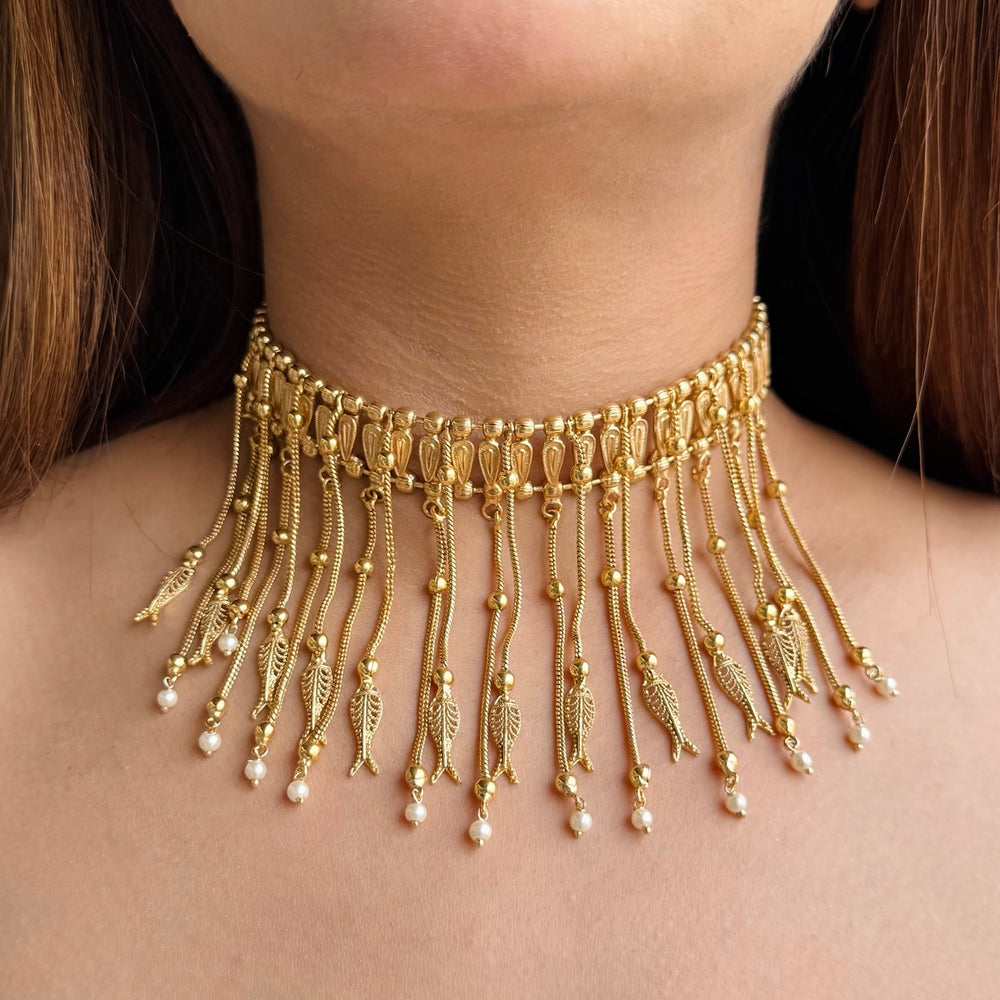 Macchli Charm Neckpiece - Dropdeadgorgeous