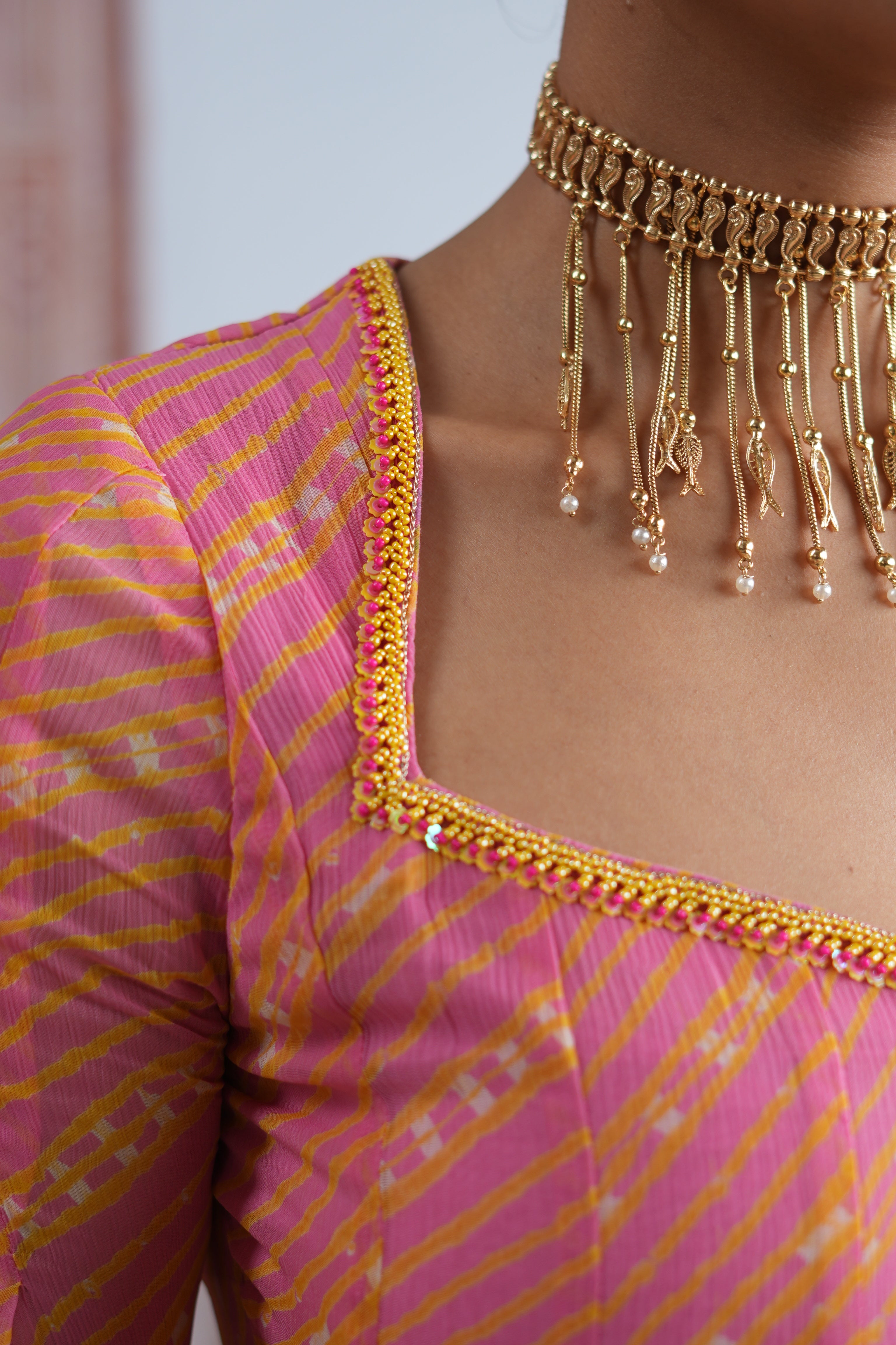 Macchli Charm Neckpiece - Dropdeadgorgeous