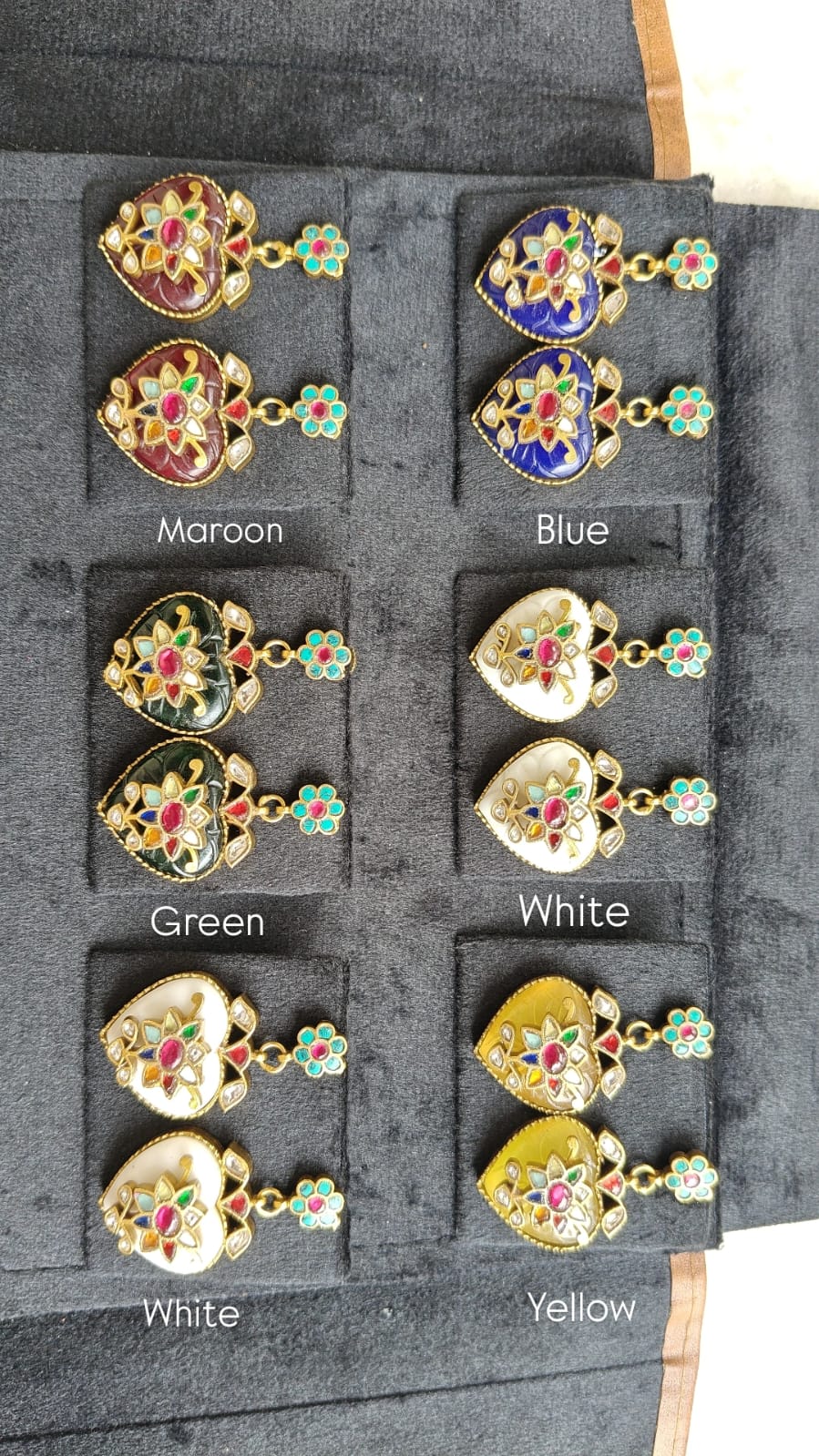 Jaipur Inlay Earrings - Dropdeadgorgeous